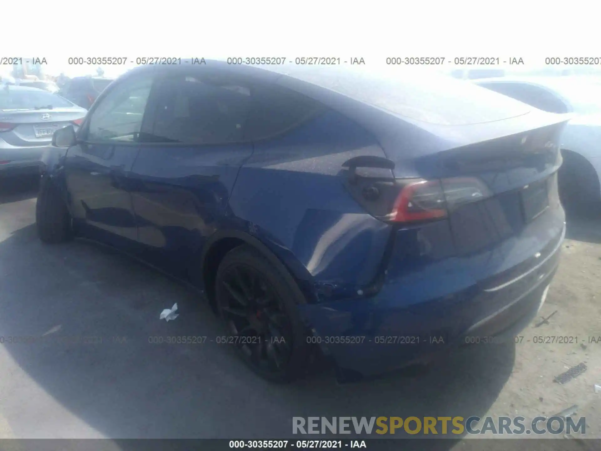 3 Photograph of a damaged car 5YJYGDEE8MF097188 TESLA MODEL Y 2021