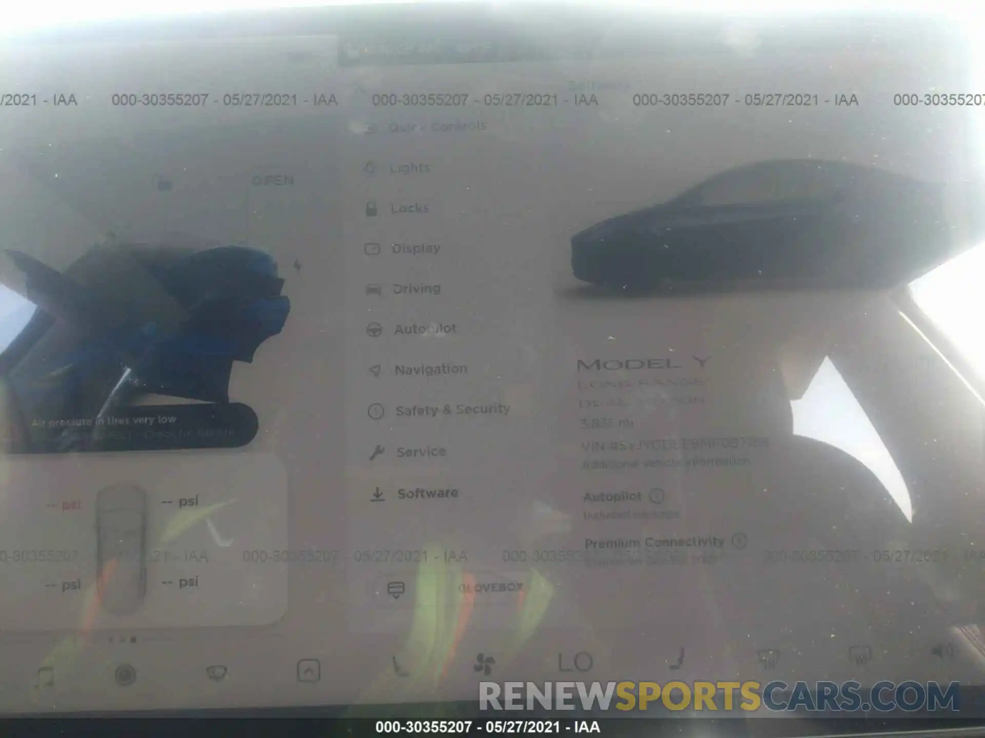 7 Photograph of a damaged car 5YJYGDEE8MF097188 TESLA MODEL Y 2021