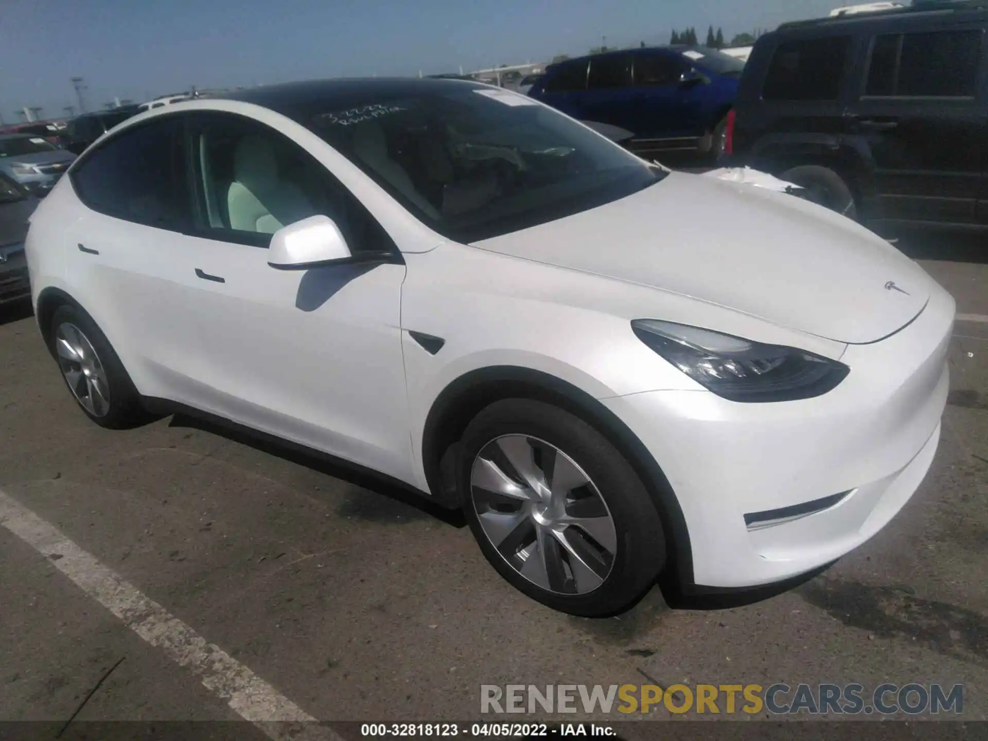 1 Фотография поврежденного автомобиля 5YJYGDEE8MF098695 TESLA MODEL Y 2021