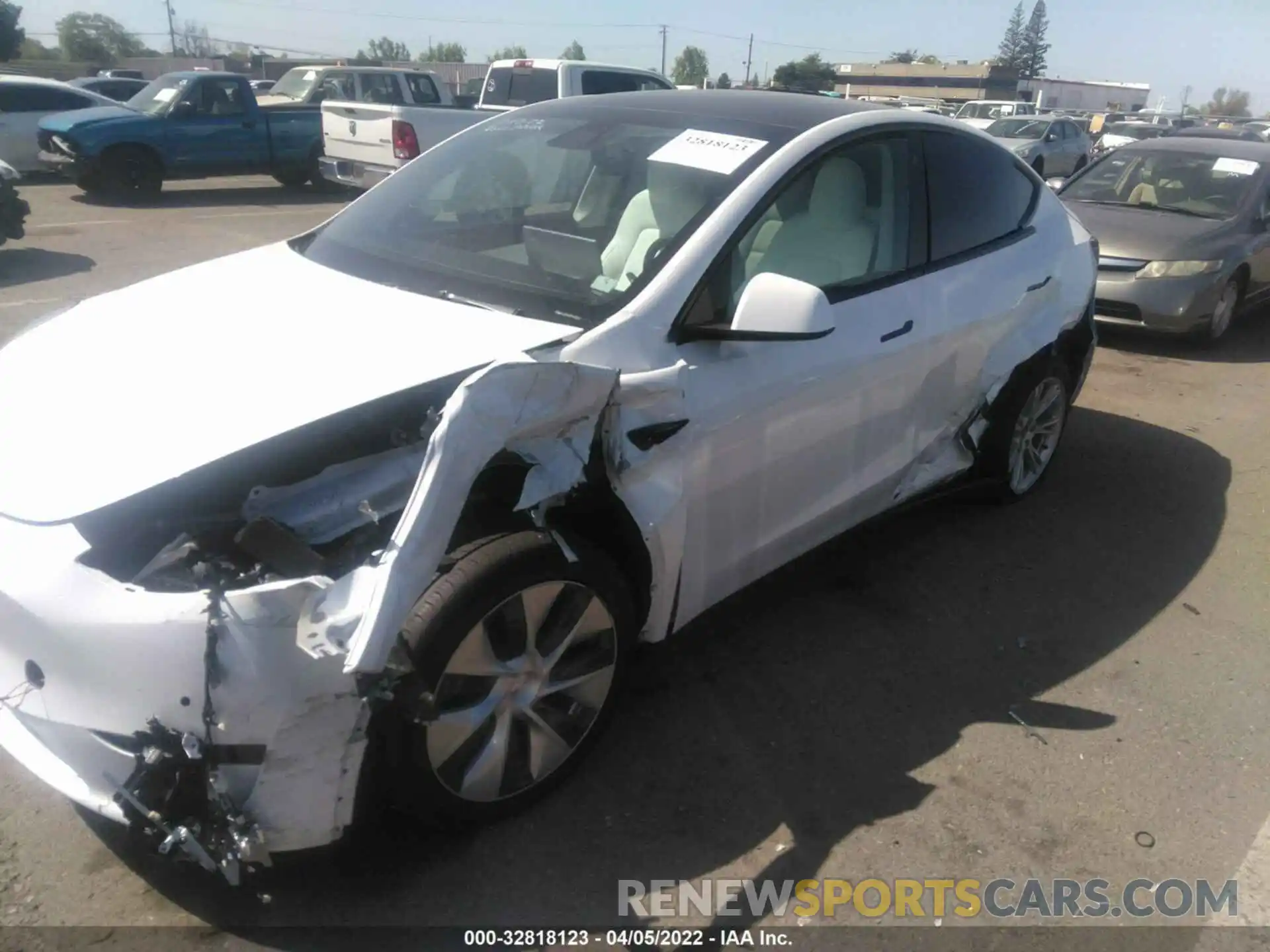 6 Photograph of a damaged car 5YJYGDEE8MF098695 TESLA MODEL Y 2021