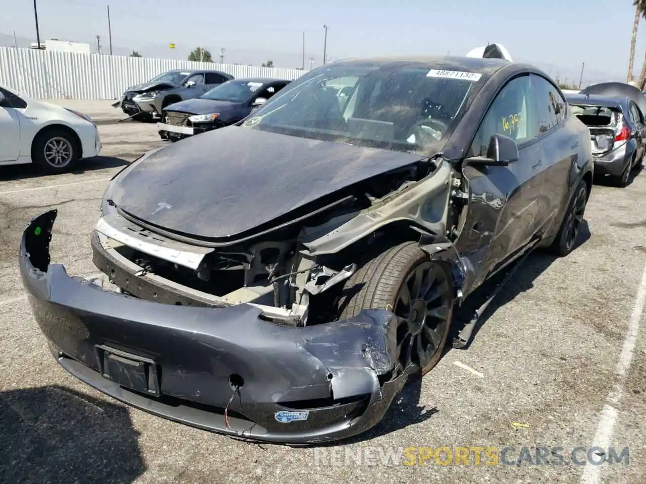 9 Photograph of a damaged car 5YJYGDEE8MF108285 TESLA MODEL Y 2021