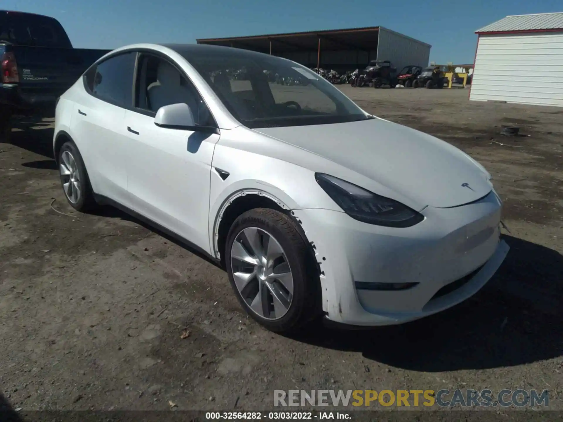 1 Фотография поврежденного автомобиля 5YJYGDEE8MF108643 TESLA MODEL Y 2021