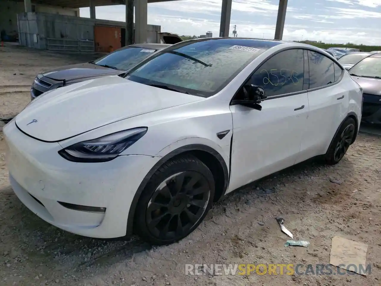 2 Фотография поврежденного автомобиля 5YJYGDEE8MF139844 TESLA MODEL Y 2021