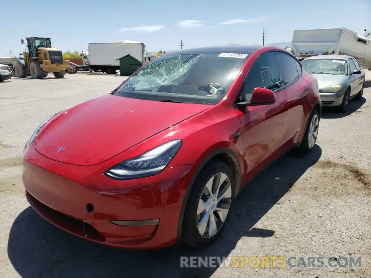 2 Фотография поврежденного автомобиля 5YJYGDEE8MF141903 TESLA MODEL Y 2021