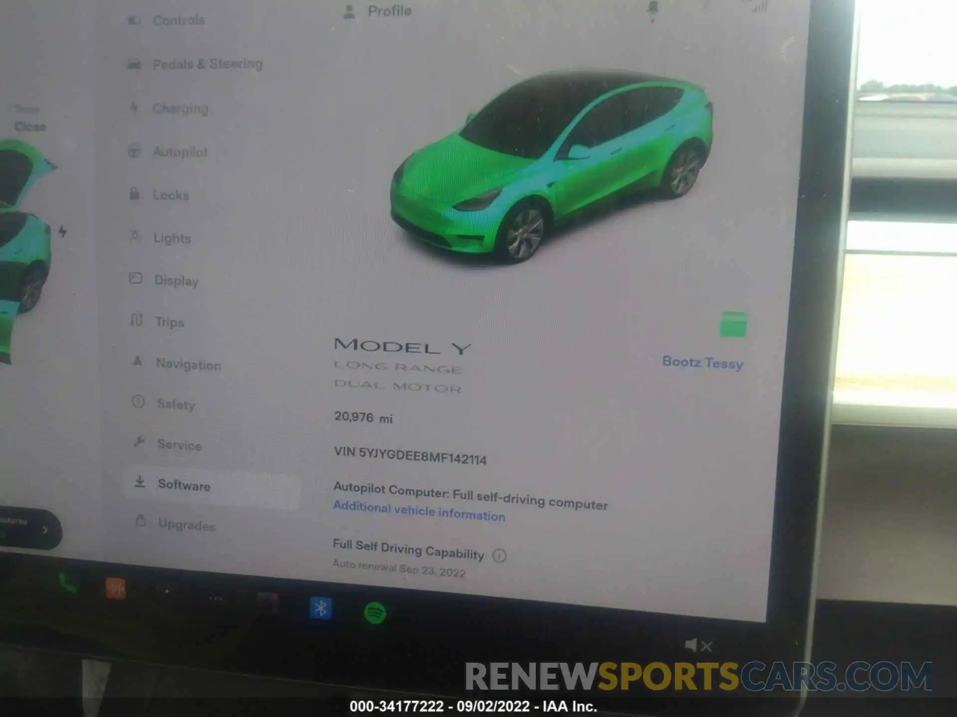 7 Photograph of a damaged car 5YJYGDEE8MF142114 TESLA MODEL Y 2021