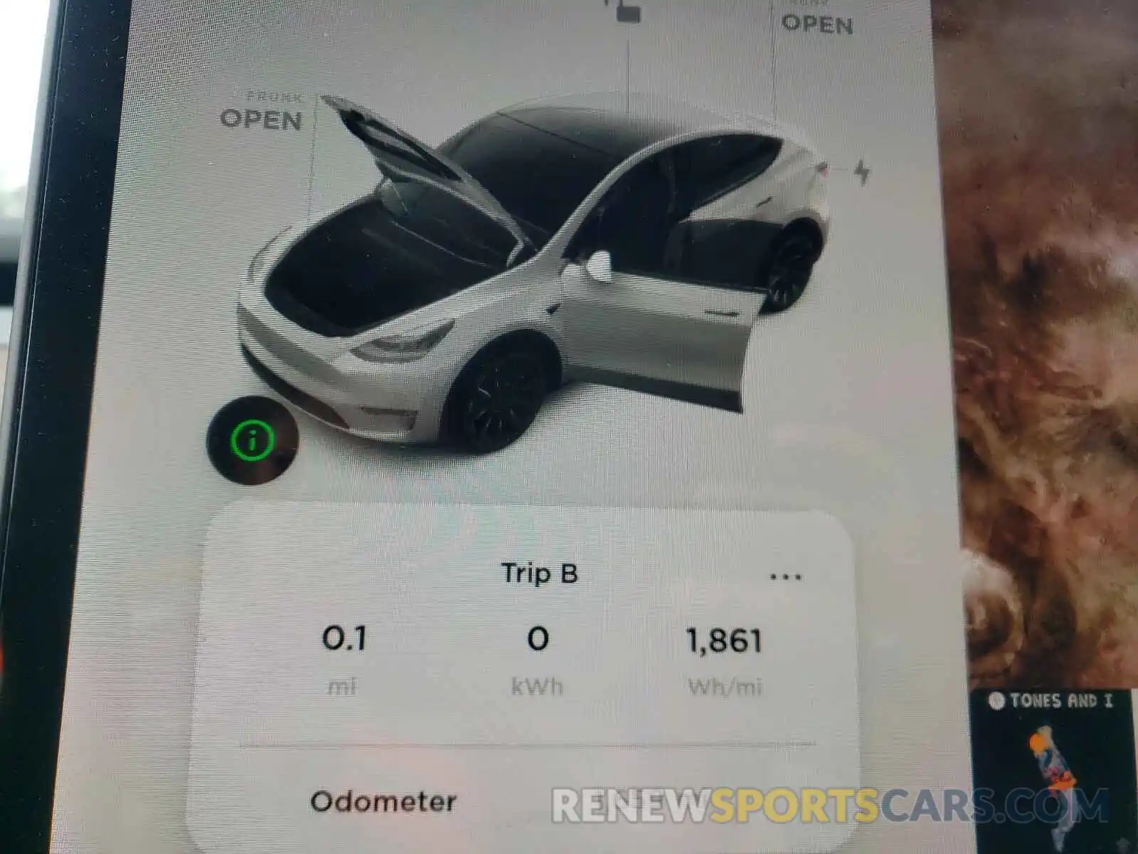 8 Фотография поврежденного автомобиля 5YJYGDEE8MF143716 TESLA MODEL Y 2021