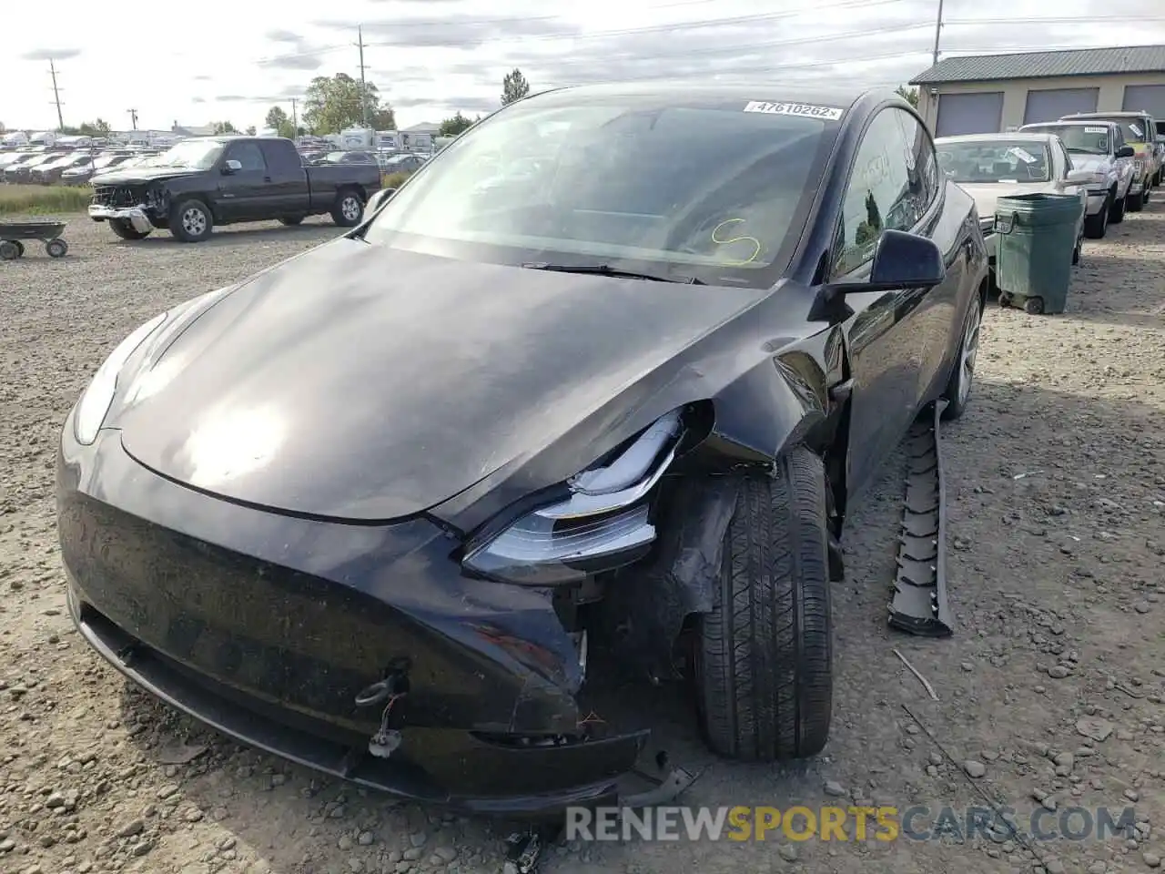 9 Photograph of a damaged car 5YJYGDEE8MF153131 TESLA MODEL Y 2021