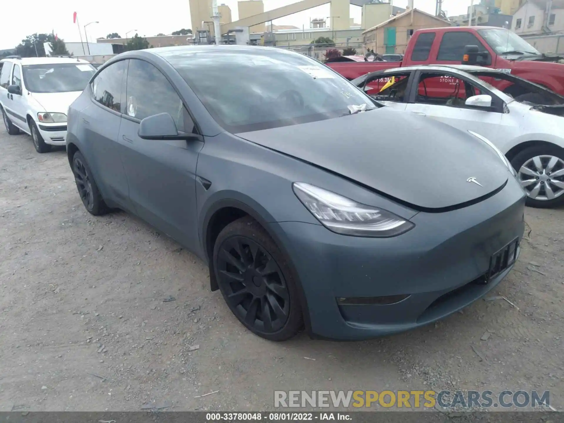 1 Photograph of a damaged car 5YJYGDEE8MF154053 TESLA MODEL Y 2021