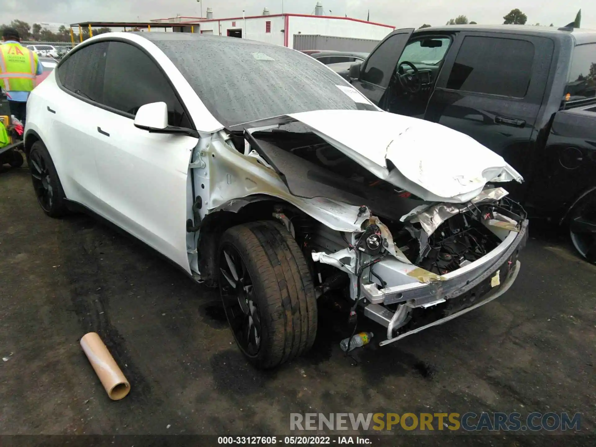 1 Photograph of a damaged car 5YJYGDEE8MF160399 TESLA MODEL Y 2021