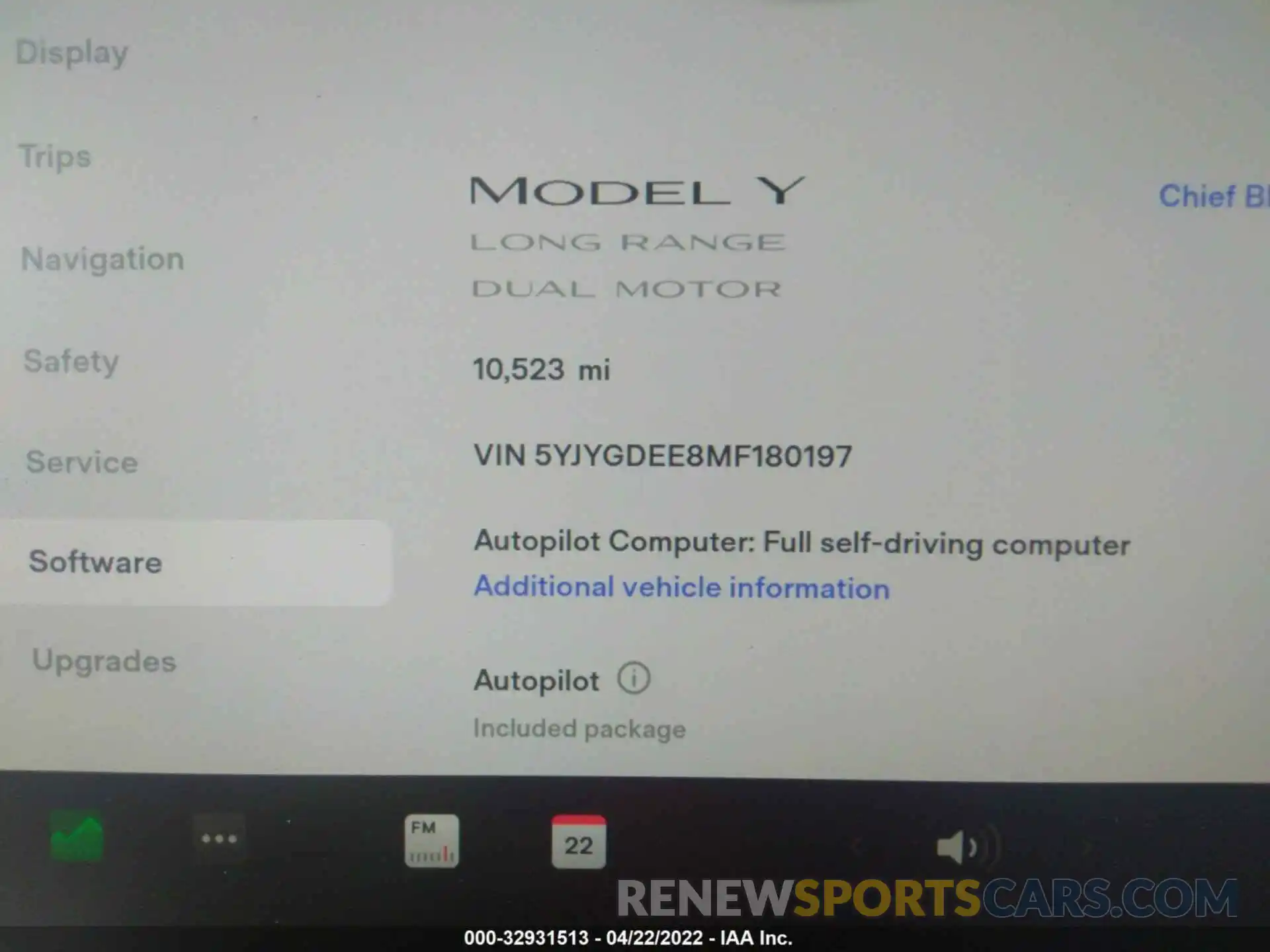 7 Photograph of a damaged car 5YJYGDEE8MF180197 TESLA MODEL Y 2021