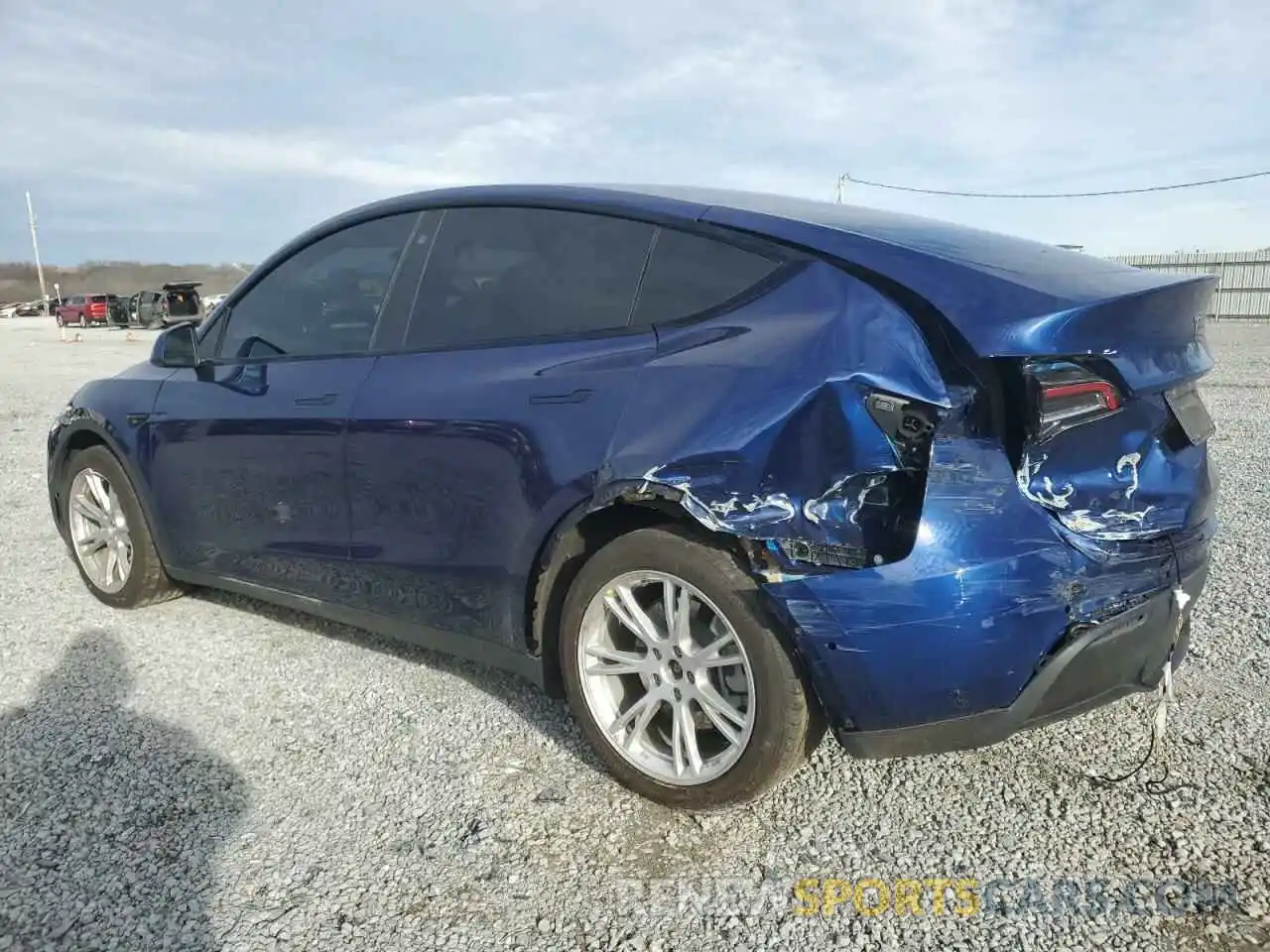 2 Photograph of a damaged car 5YJYGDEE8MF200447 TESLA MODEL Y 2021