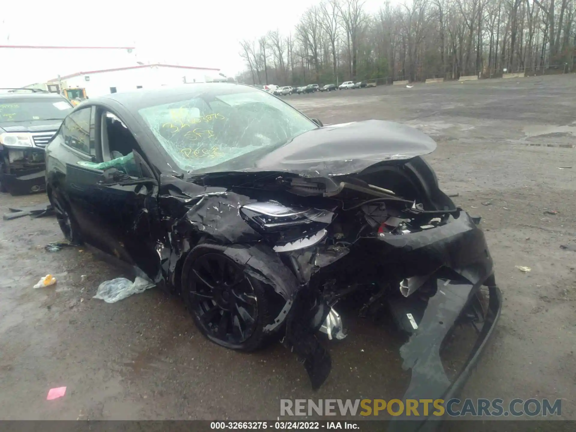 1 Photograph of a damaged car 5YJYGDEE8MF251026 TESLA MODEL Y 2021