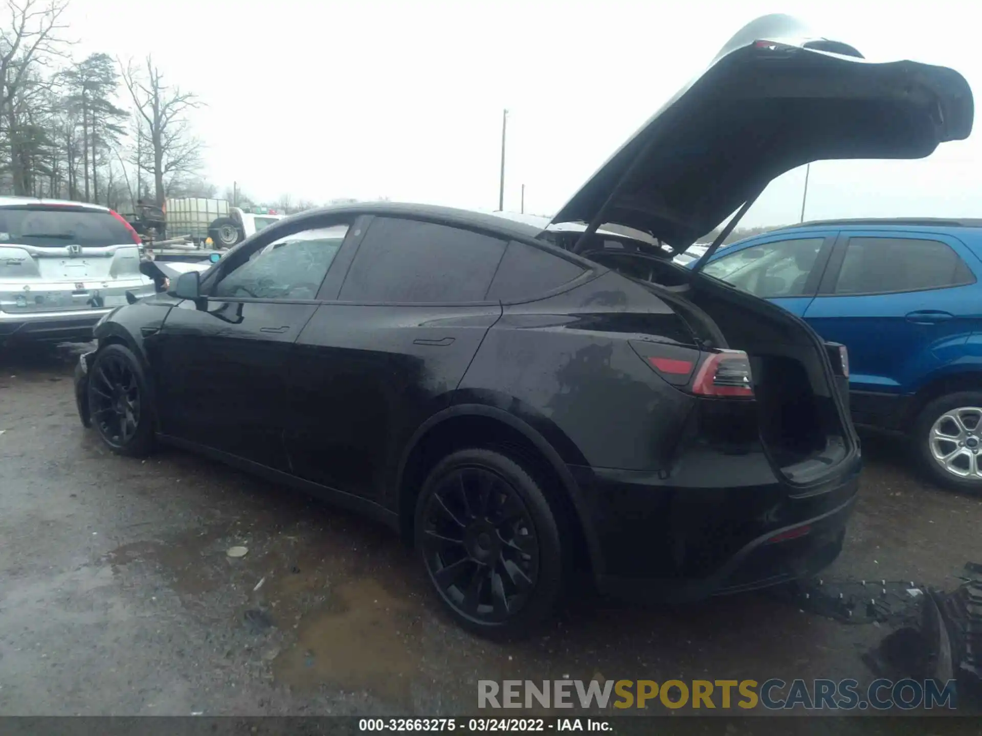 3 Фотография поврежденного автомобиля 5YJYGDEE8MF251026 TESLA MODEL Y 2021