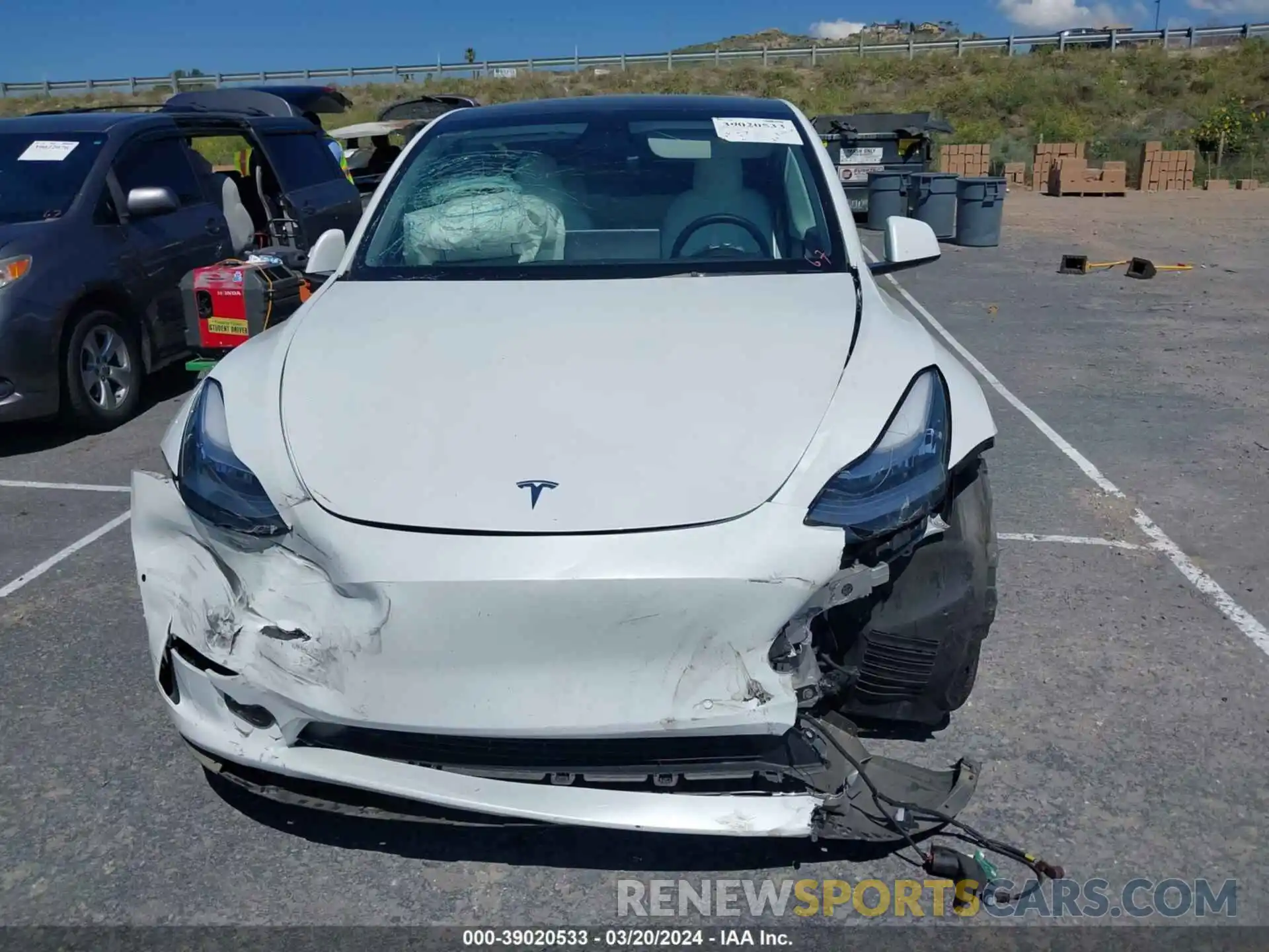 12 Photograph of a damaged car 5YJYGDEE8MF257926 TESLA MODEL Y 2021