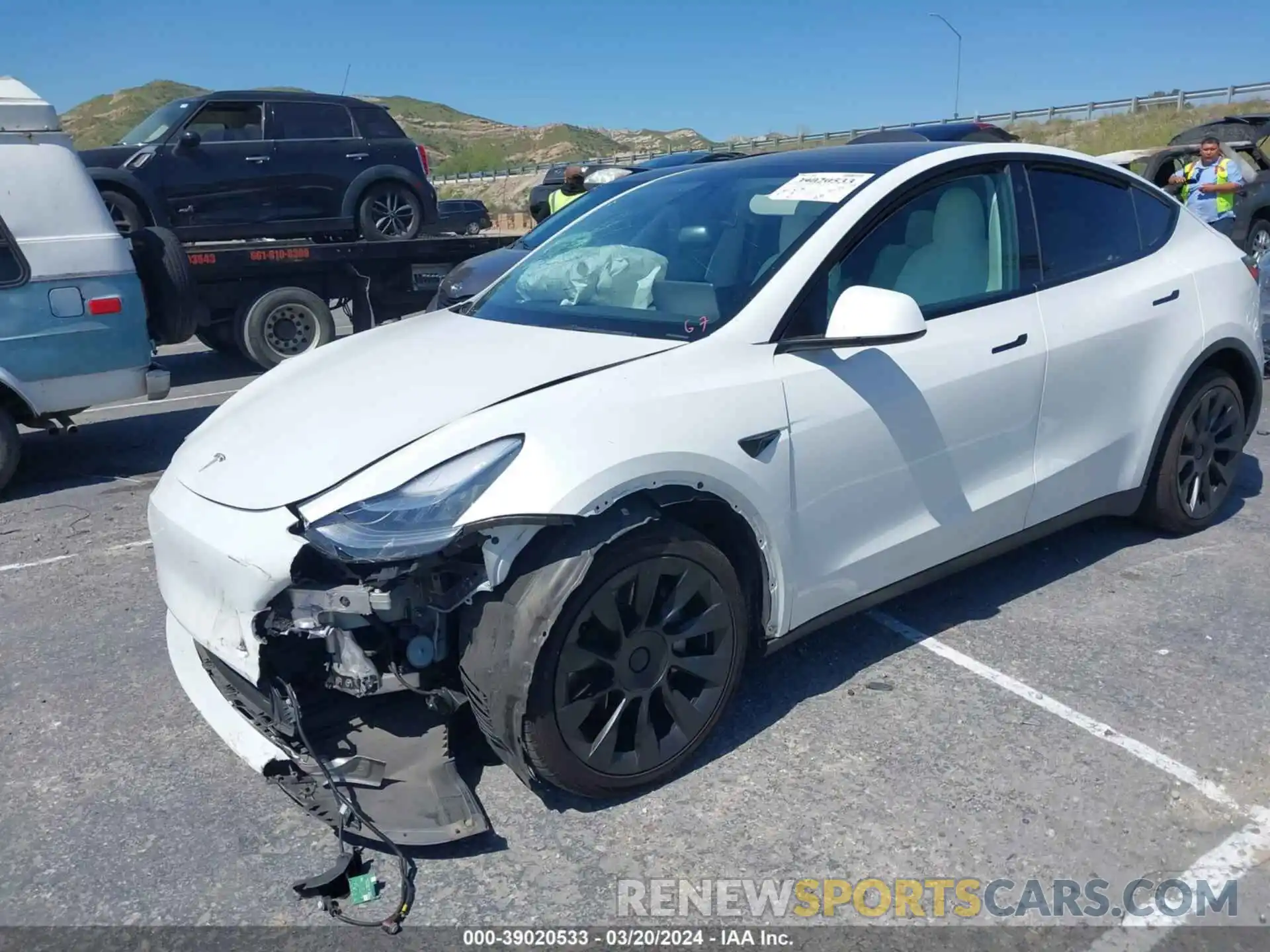 6 Photograph of a damaged car 5YJYGDEE8MF257926 TESLA MODEL Y 2021