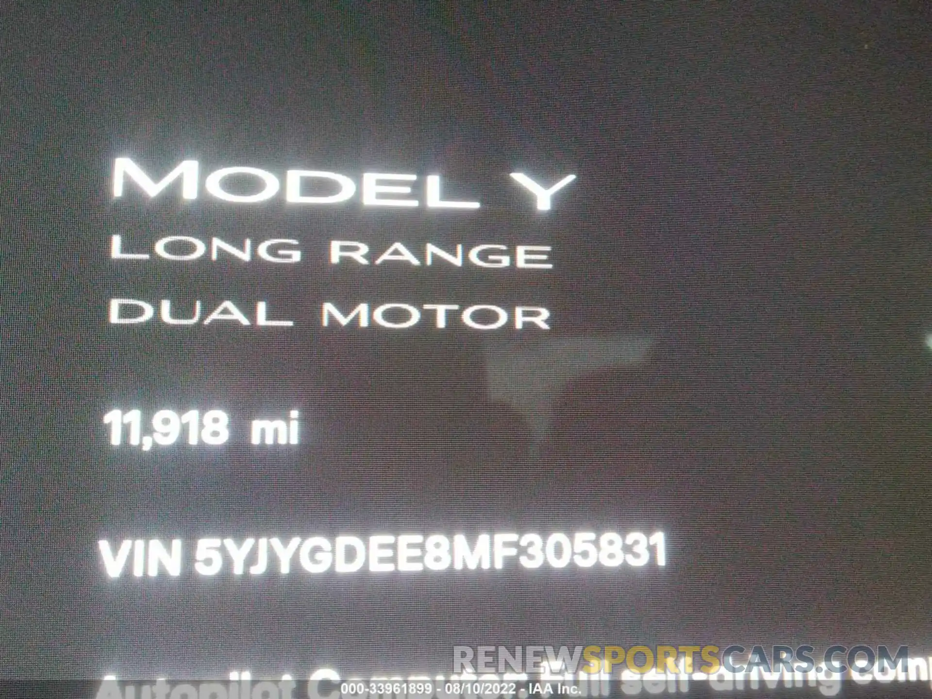 7 Фотография поврежденного автомобиля 5YJYGDEE8MF305831 TESLA MODEL Y 2021