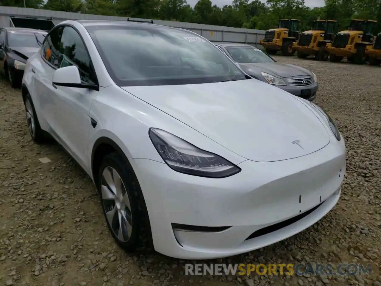 1 Photograph of a damaged car 5YJYGDEE9MF075202 TESLA MODEL Y 2021