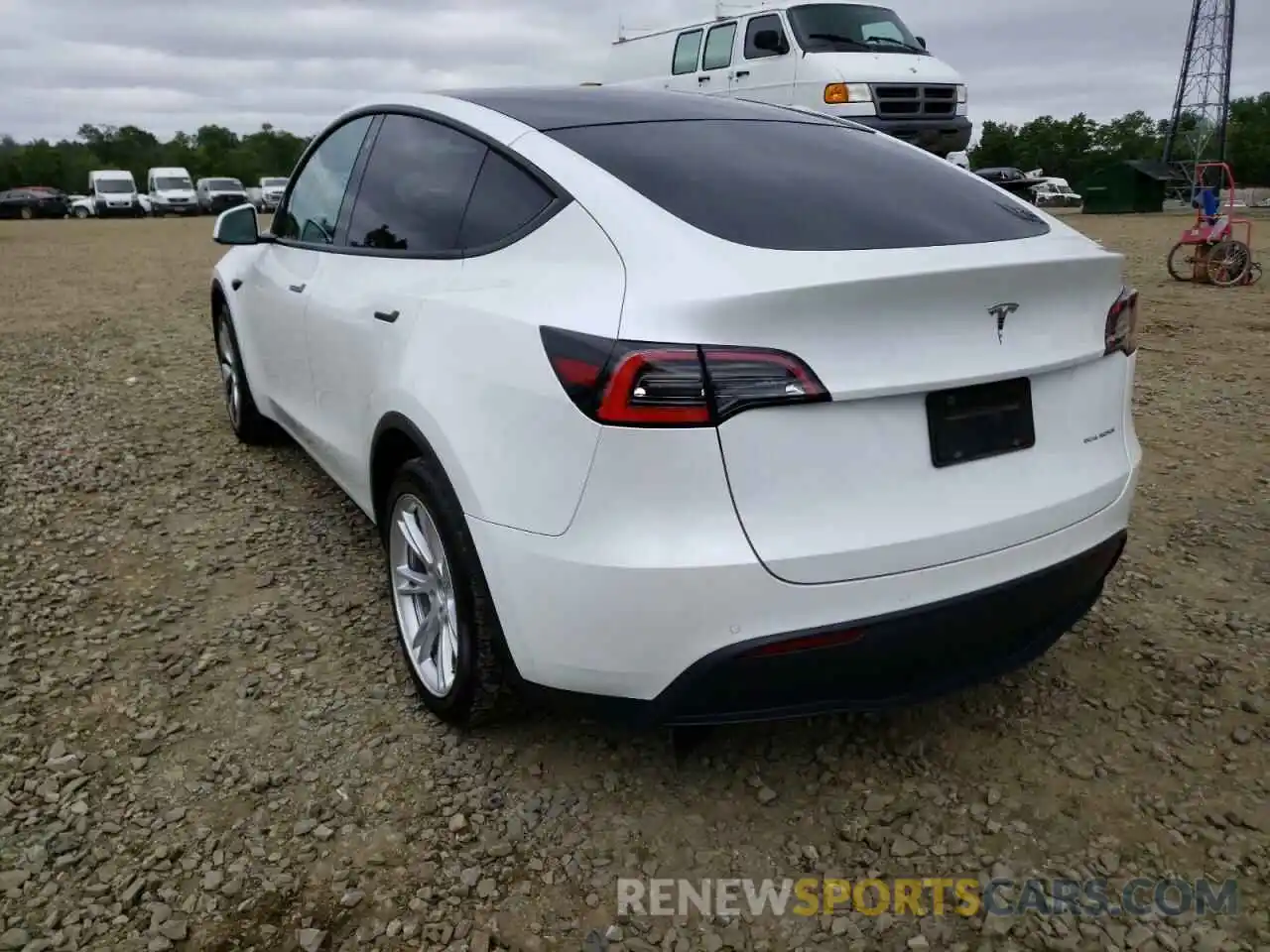 3 Фотография поврежденного автомобиля 5YJYGDEE9MF075202 TESLA MODEL Y 2021