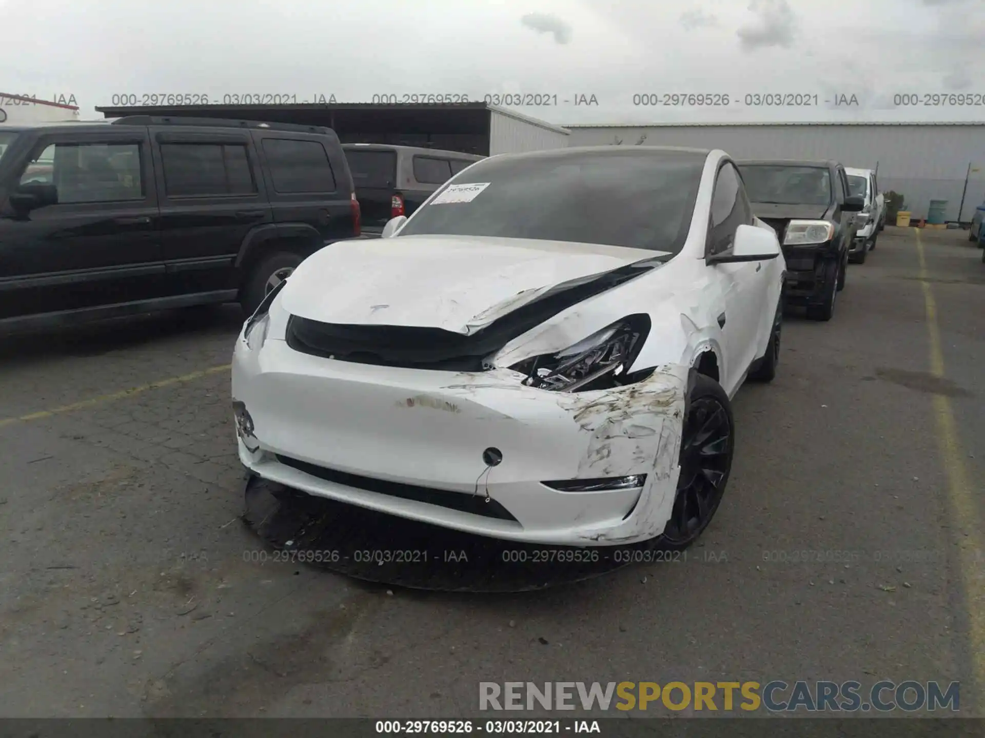 6 Photograph of a damaged car 5YJYGDEE9MF075815 TESLA MODEL Y 2021