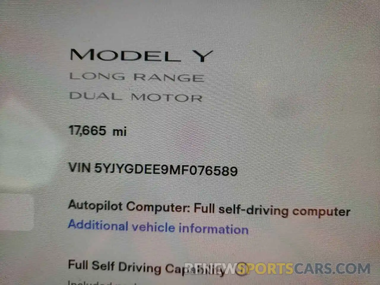 8 Photograph of a damaged car 5YJYGDEE9MF076589 TESLA MODEL Y 2021