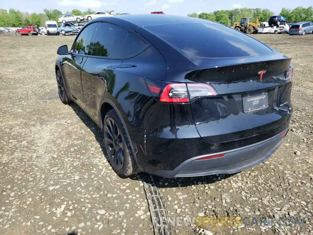 3 Фотография поврежденного автомобиля 5YJYGDEE9MF078410 TESLA MODEL Y 2021