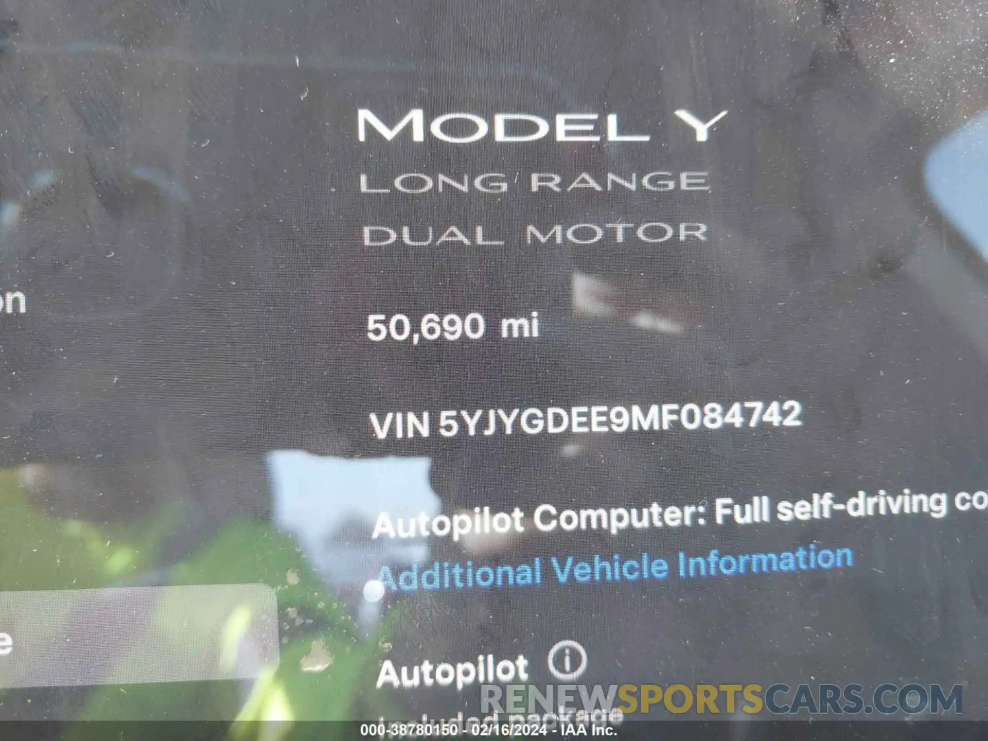 7 Фотография поврежденного автомобиля 5YJYGDEE9MF084742 TESLA MODEL Y 2021