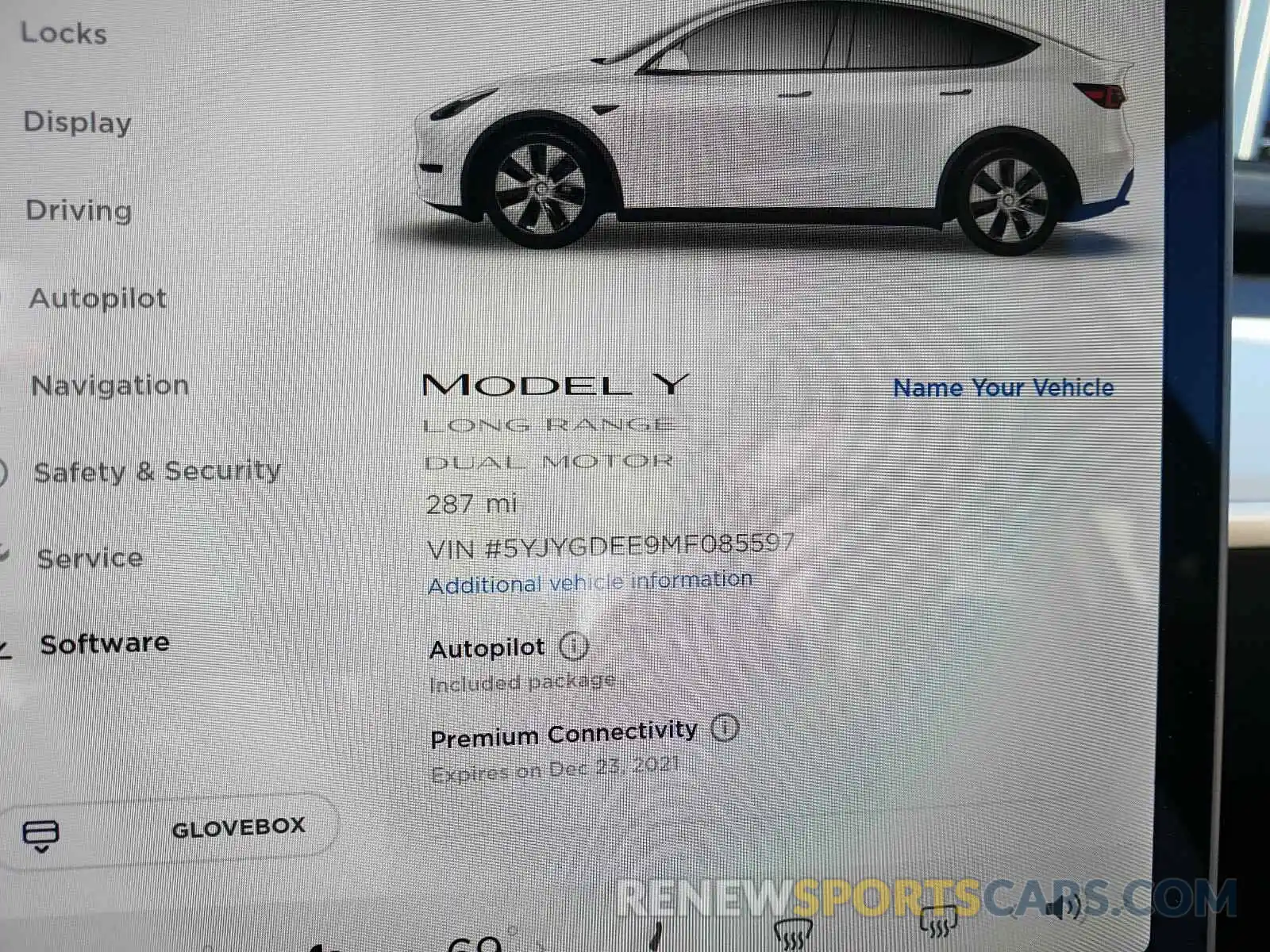 8 Photograph of a damaged car 5YJYGDEE9MF085597 TESLA MODEL Y 2021