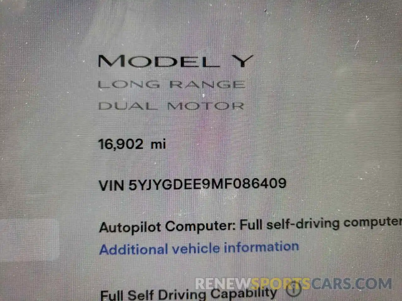 8 Photograph of a damaged car 5YJYGDEE9MF086409 TESLA MODEL Y 2021