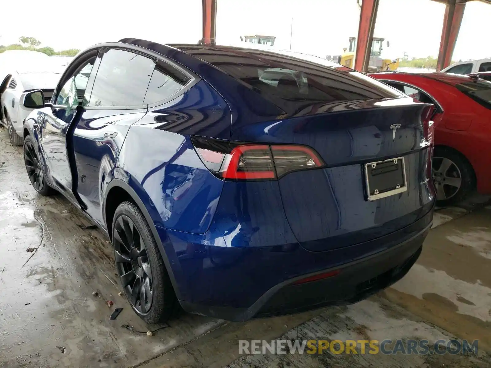 3 Photograph of a damaged car 5YJYGDEE9MF087558 TESLA MODEL Y 2021