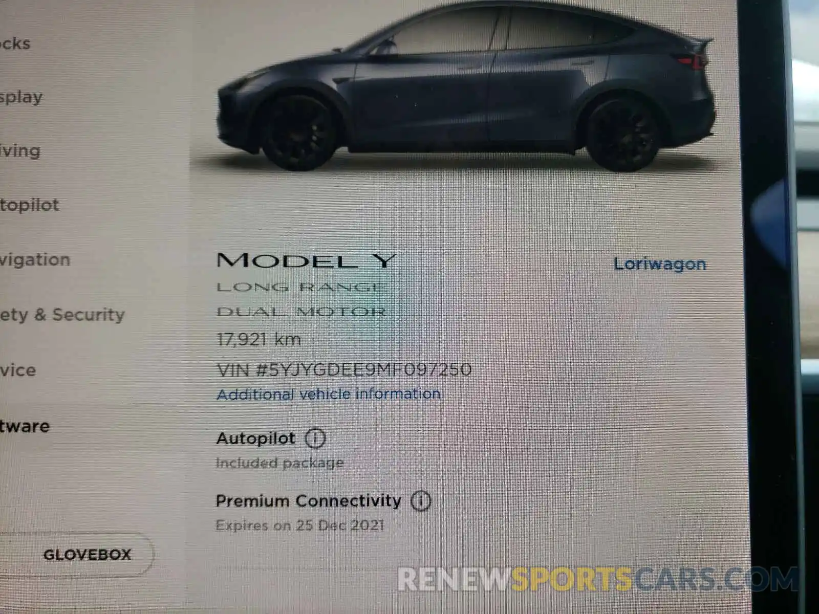 8 Photograph of a damaged car 5YJYGDEE9MF097250 TESLA MODEL Y 2021