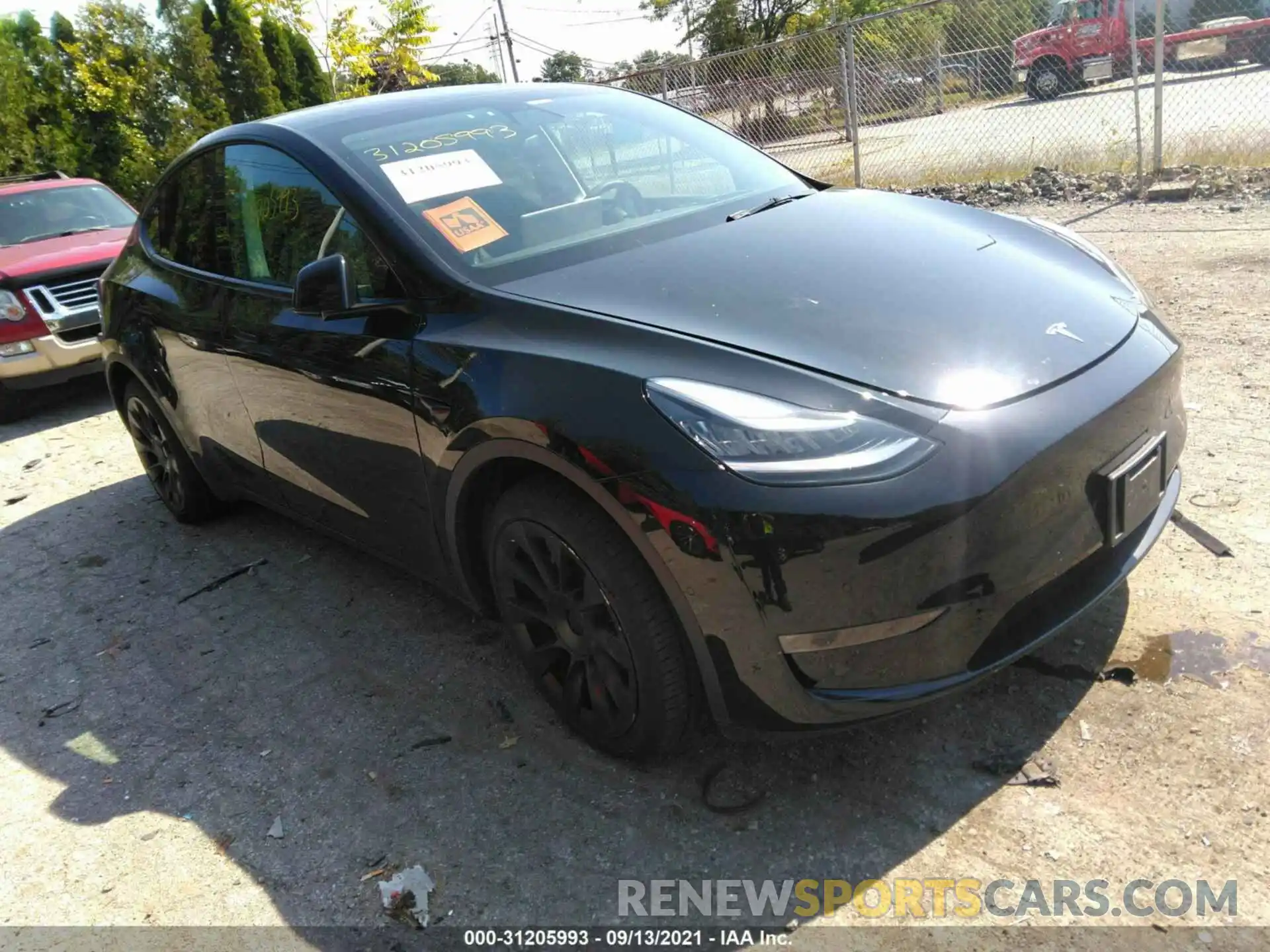 1 Photograph of a damaged car 5YJYGDEE9MF100230 TESLA MODEL Y 2021