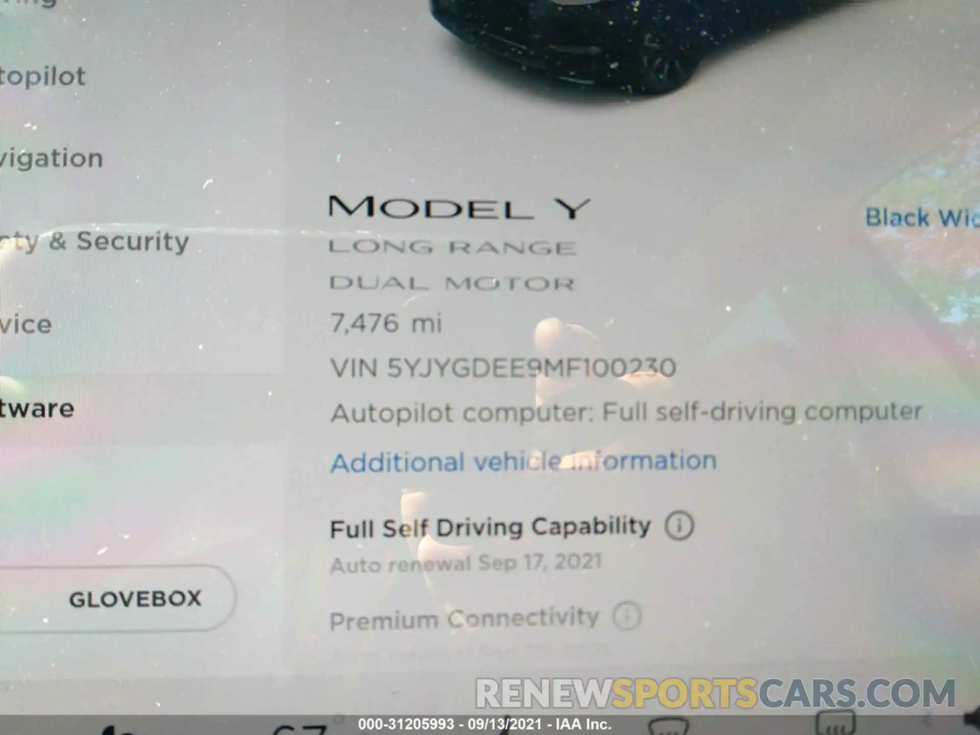 7 Photograph of a damaged car 5YJYGDEE9MF100230 TESLA MODEL Y 2021