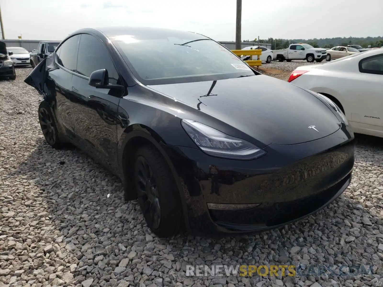 1 Фотография поврежденного автомобиля 5YJYGDEE9MF107923 TESLA MODEL Y 2021