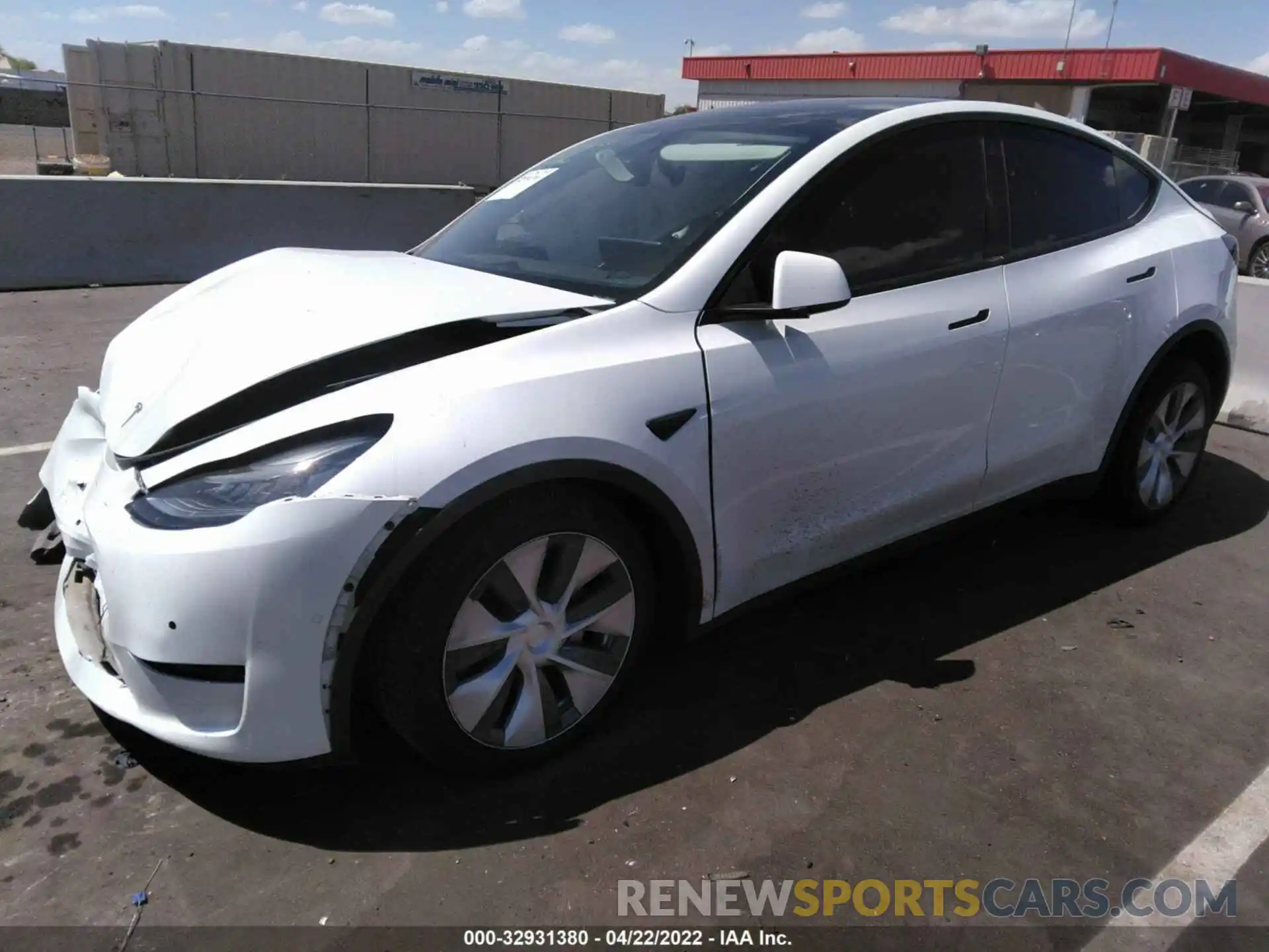 2 Фотография поврежденного автомобиля 5YJYGDEE9MF117805 TESLA MODEL Y 2021