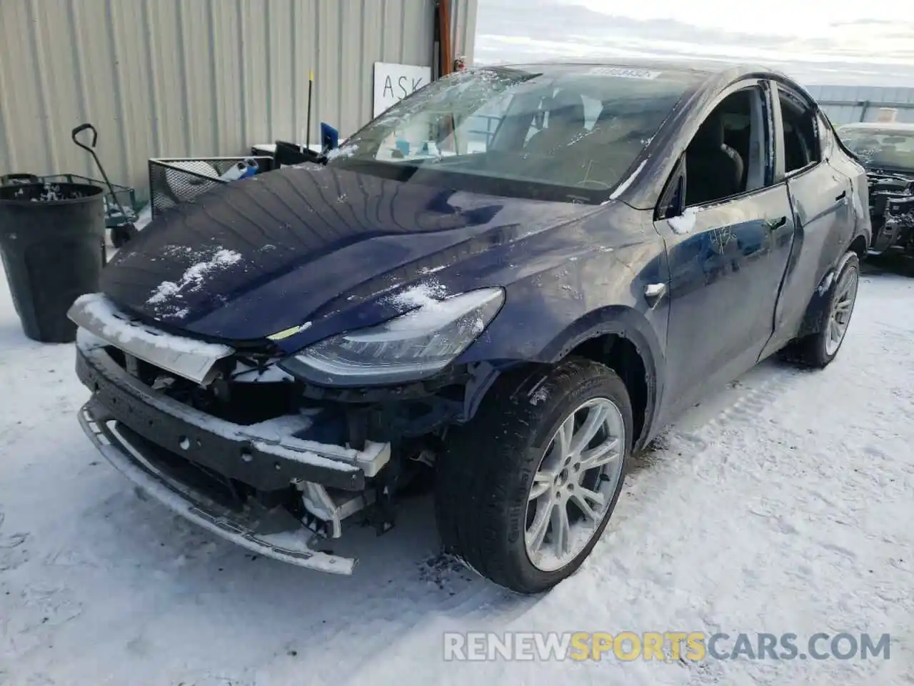 2 Фотография поврежденного автомобиля 5YJYGDEE9MF122826 TESLA MODEL Y 2021