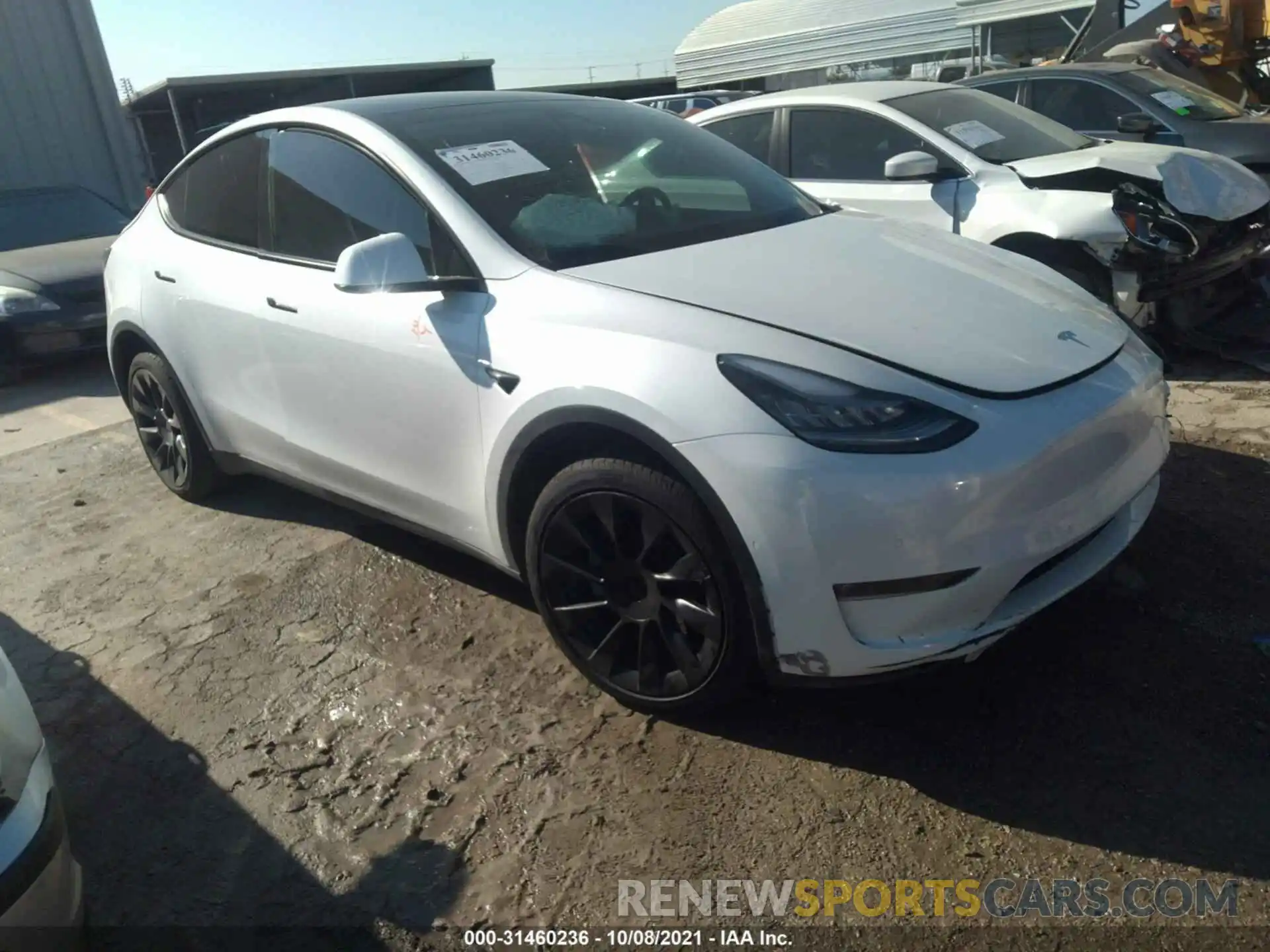 1 Photograph of a damaged car 5YJYGDEE9MF125158 TESLA MODEL Y 2021