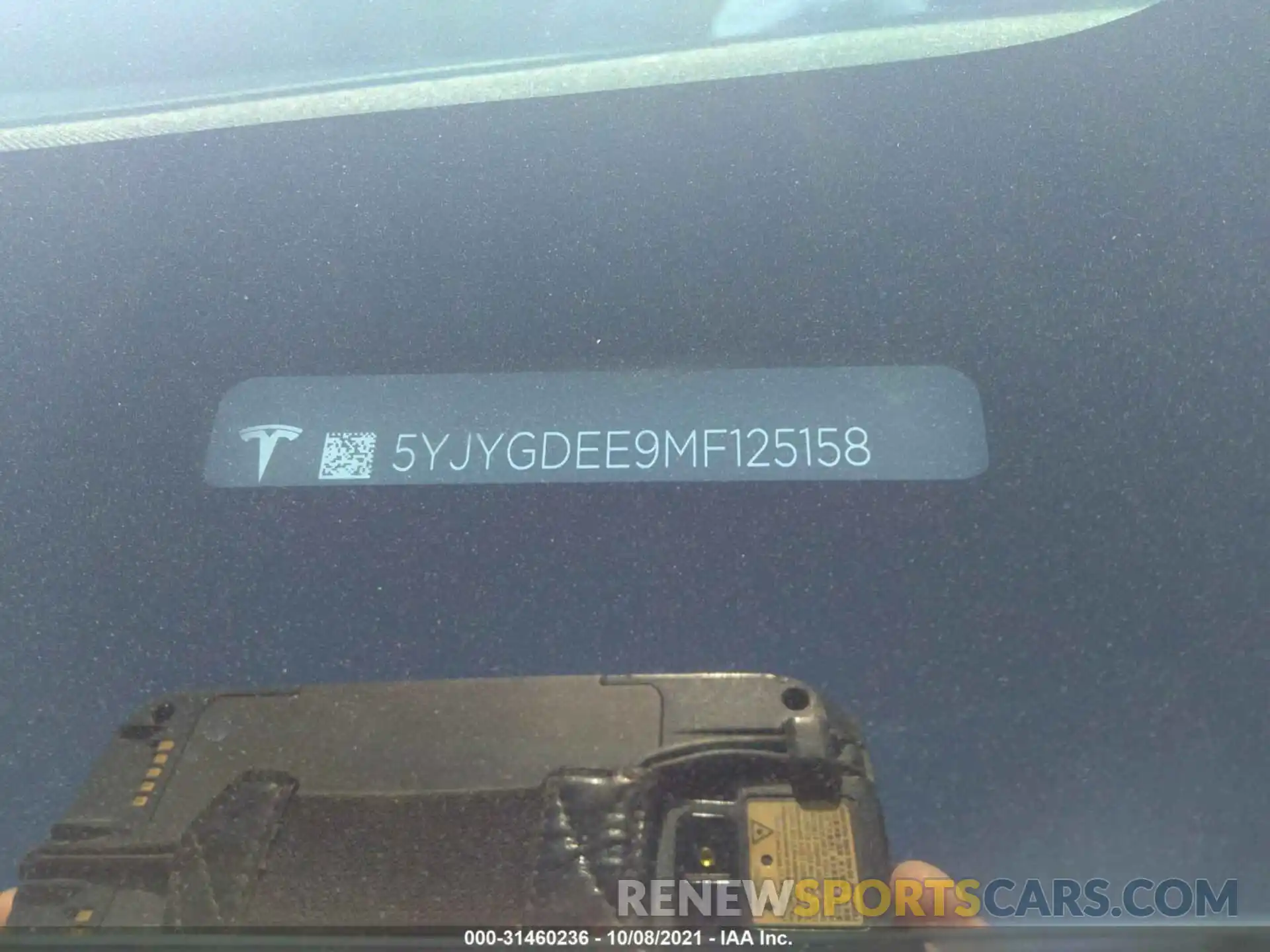 9 Photograph of a damaged car 5YJYGDEE9MF125158 TESLA MODEL Y 2021