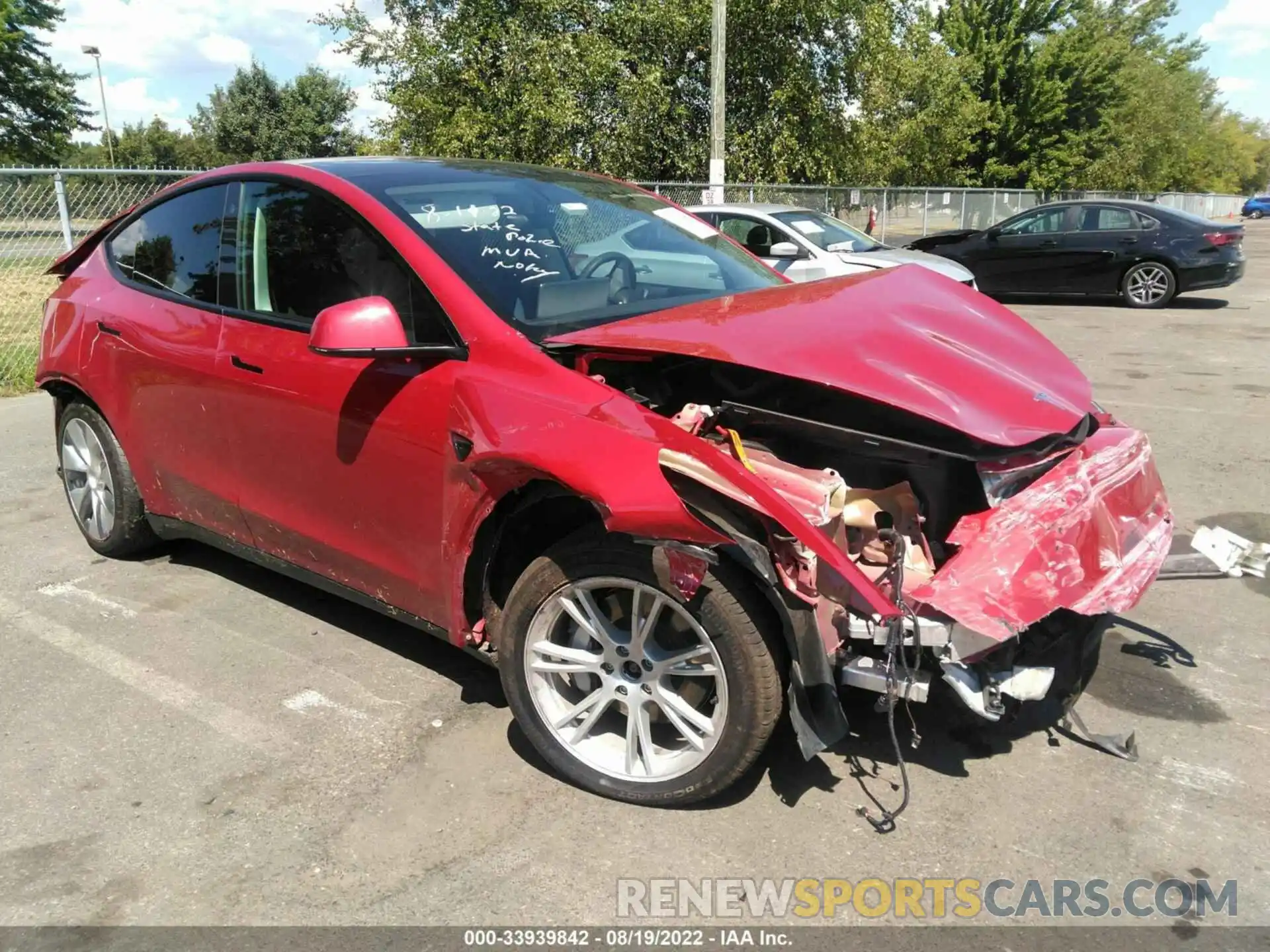 1 Photograph of a damaged car 5YJYGDEE9MF130683 TESLA MODEL Y 2021