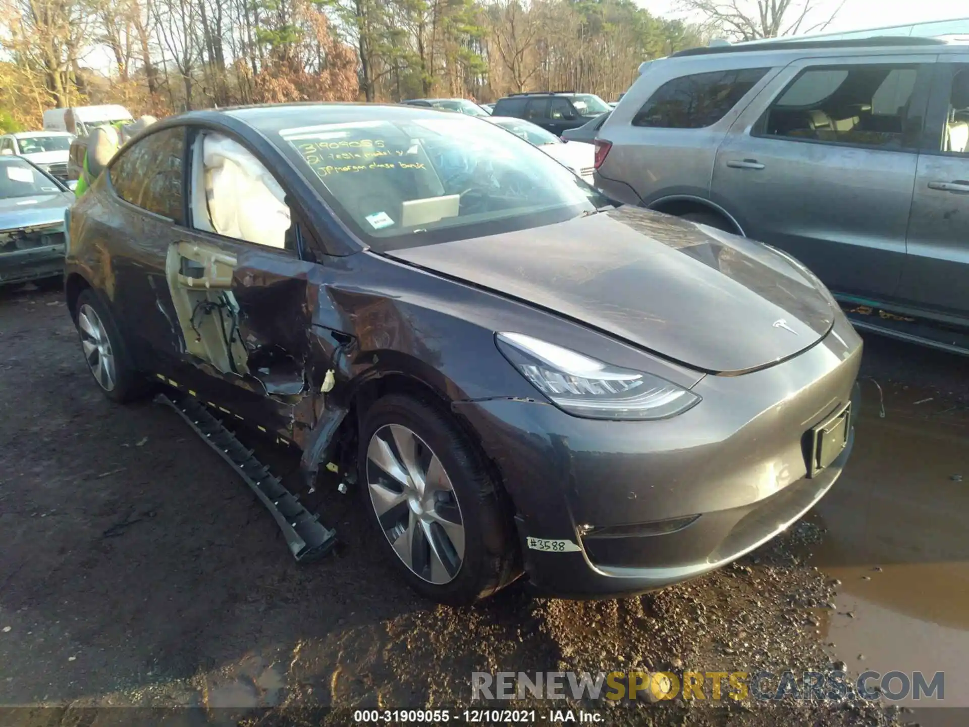 1 Фотография поврежденного автомобиля 5YJYGDEE9MF131221 TESLA MODEL Y 2021