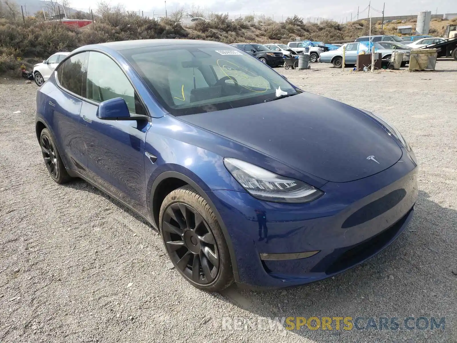 1 Фотография поврежденного автомобиля 5YJYGDEE9MF176417 TESLA MODEL Y 2021