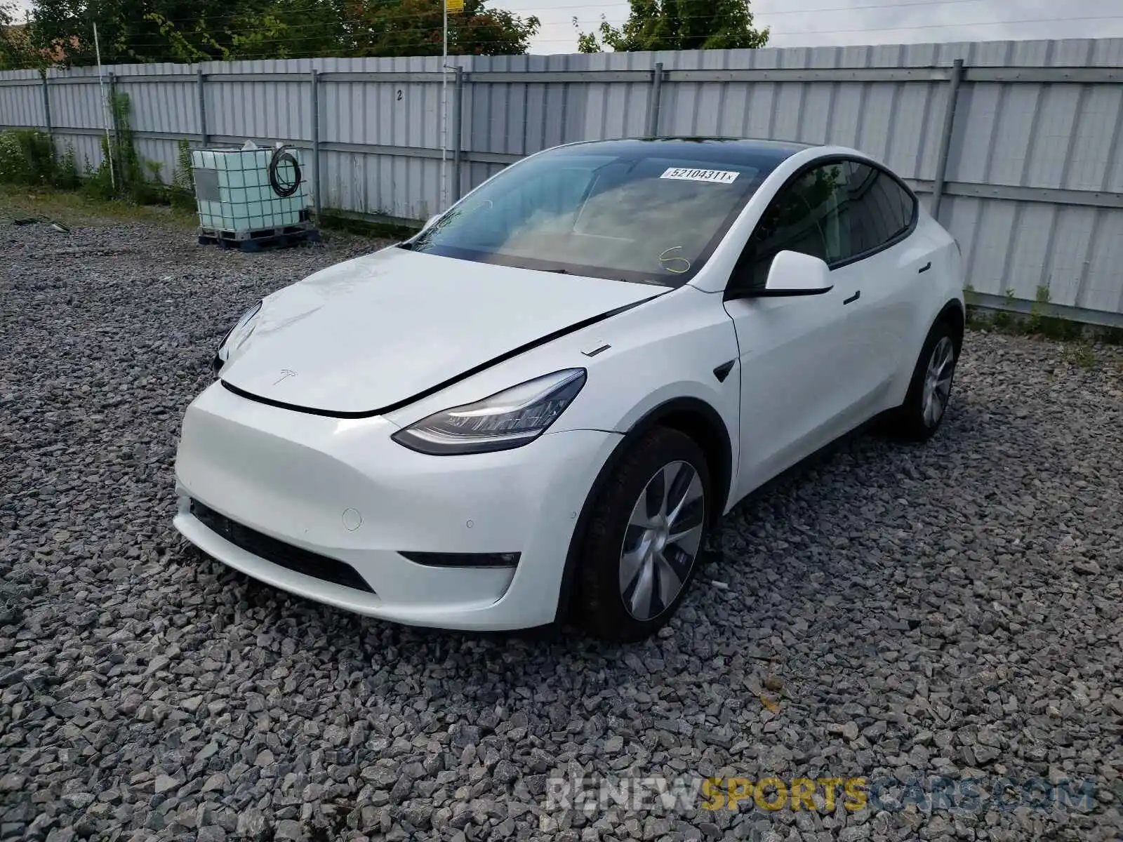 2 Photograph of a damaged car 5YJYGDEE9MF184890 TESLA MODEL Y 2021