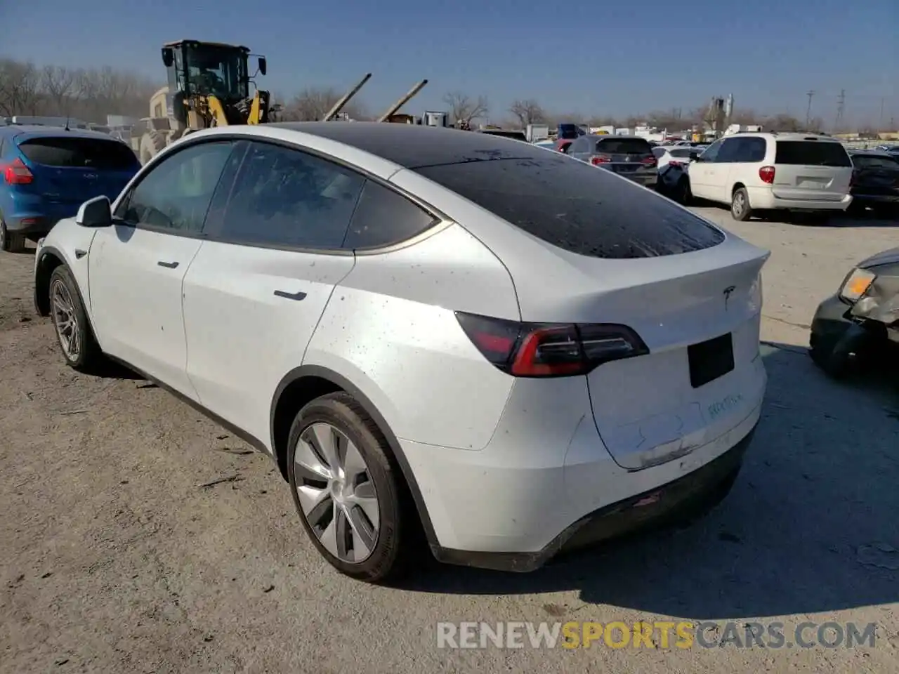 3 Фотография поврежденного автомобиля 5YJYGDEE9MF185263 TESLA MODEL Y 2021