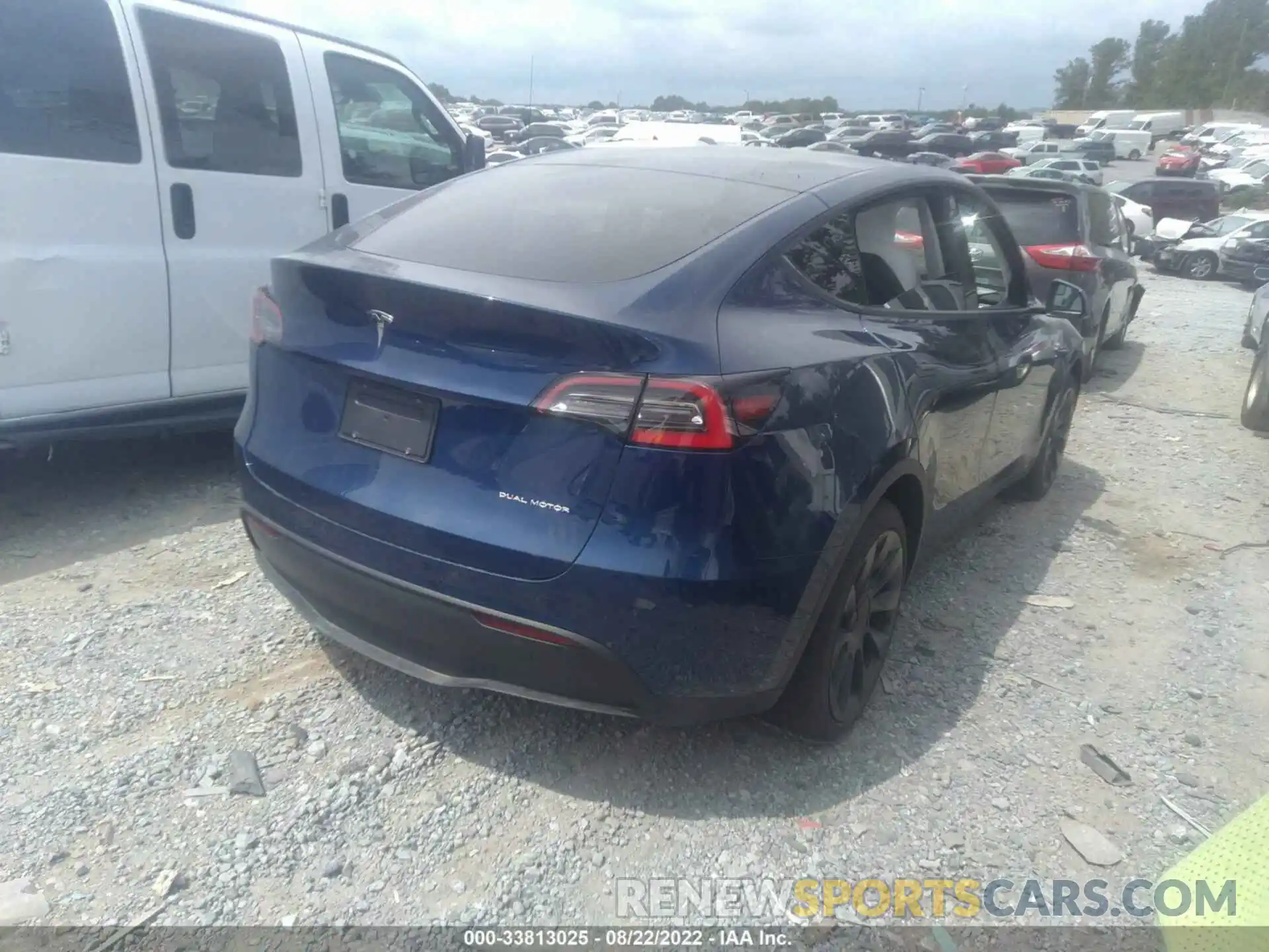 4 Фотография поврежденного автомобиля 5YJYGDEE9MF186784 TESLA MODEL Y 2021