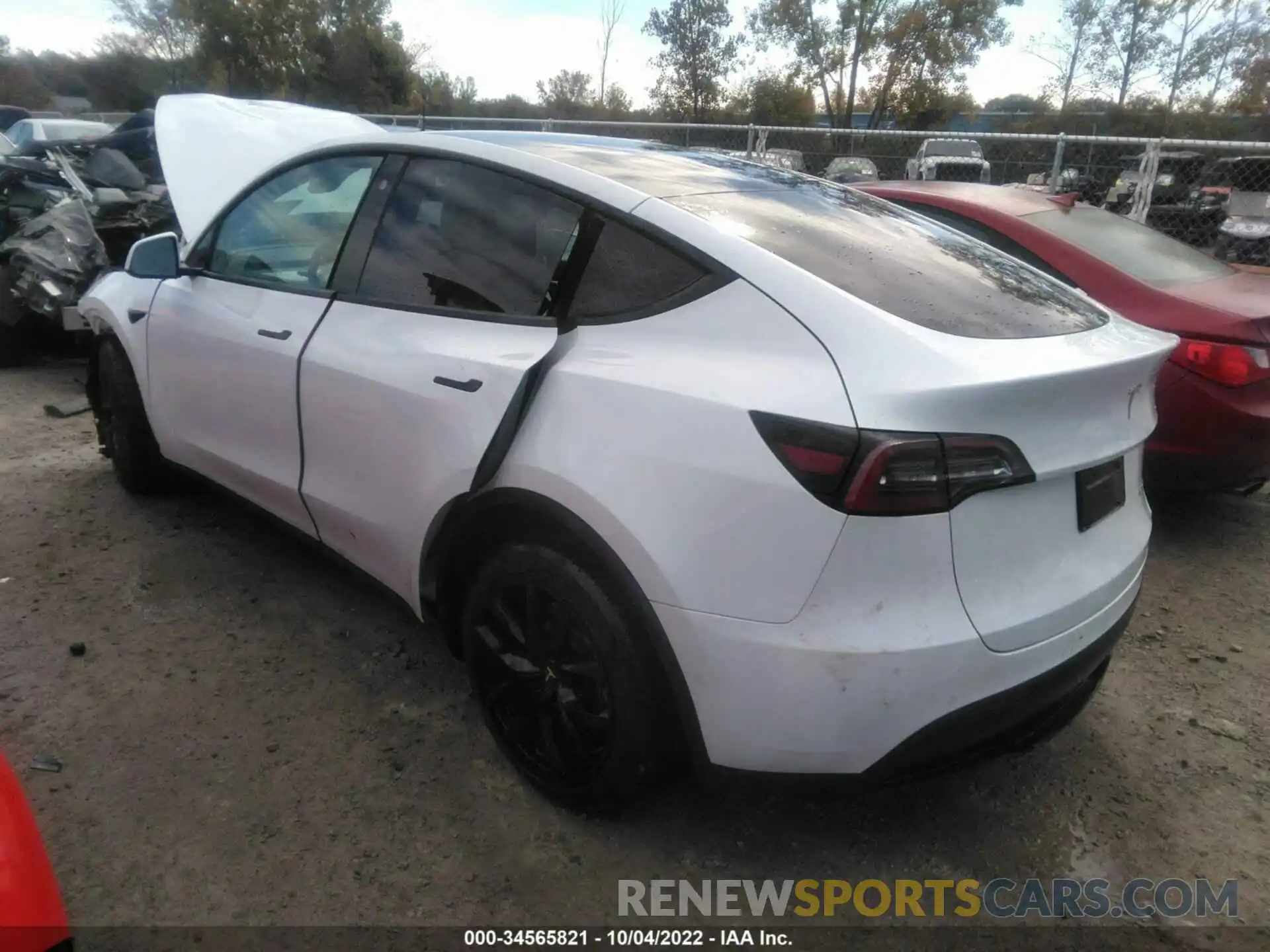 3 Фотография поврежденного автомобиля 5YJYGDEE9MF187224 TESLA MODEL Y 2021