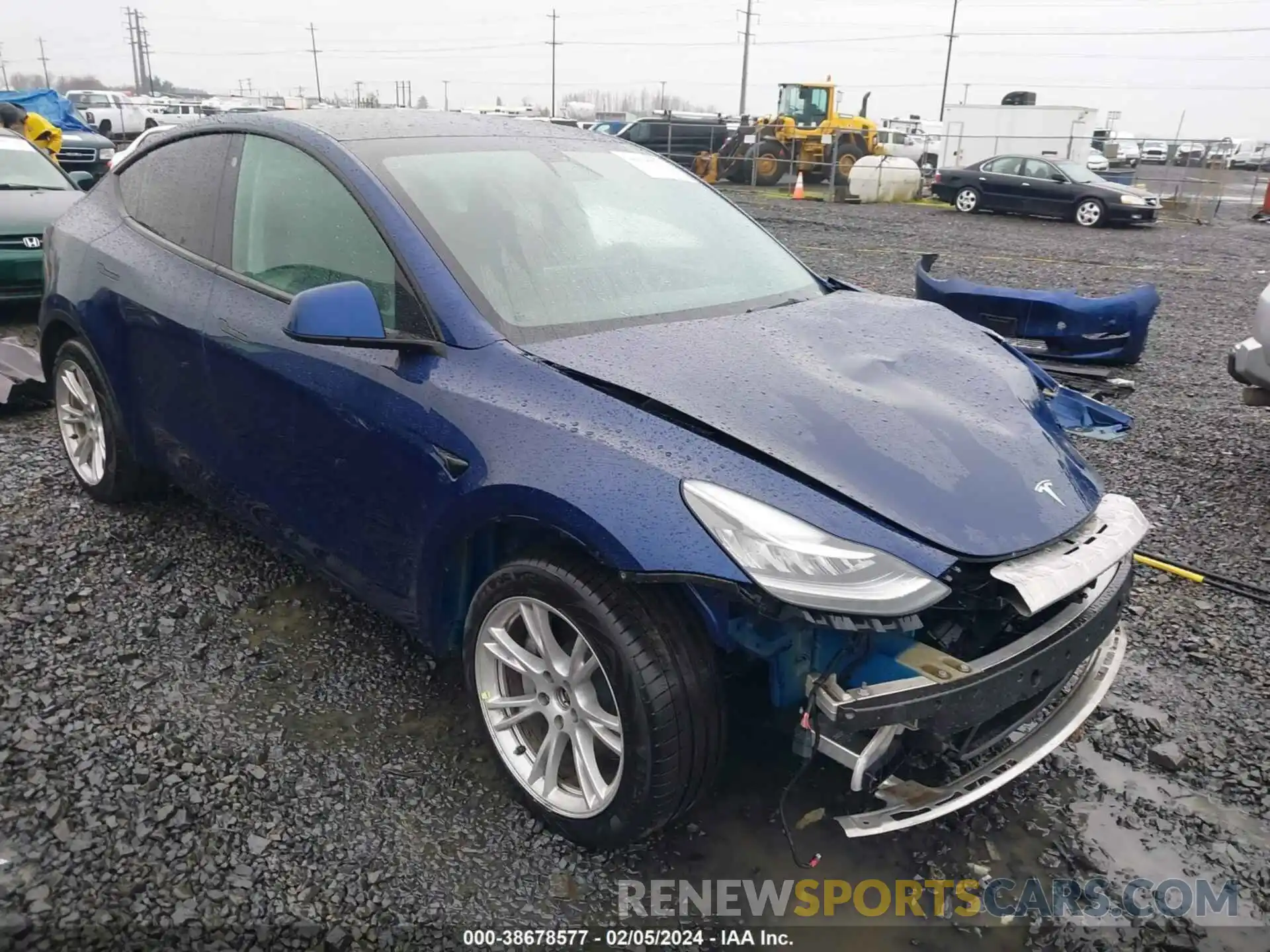 1 Photograph of a damaged car 5YJYGDEE9MF199910 TESLA MODEL Y 2021