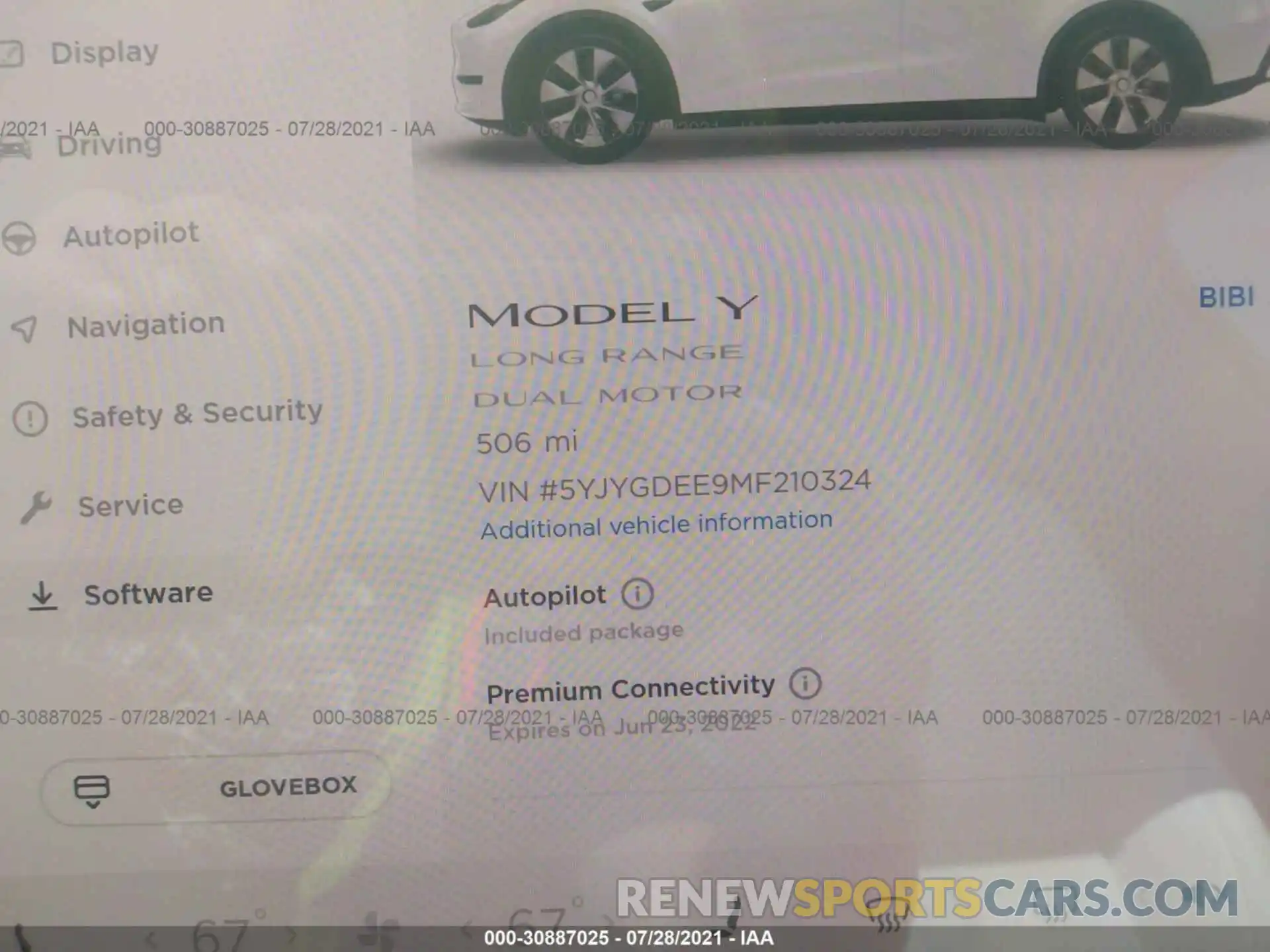 7 Photograph of a damaged car 5YJYGDEE9MF210324 TESLA MODEL Y 2021