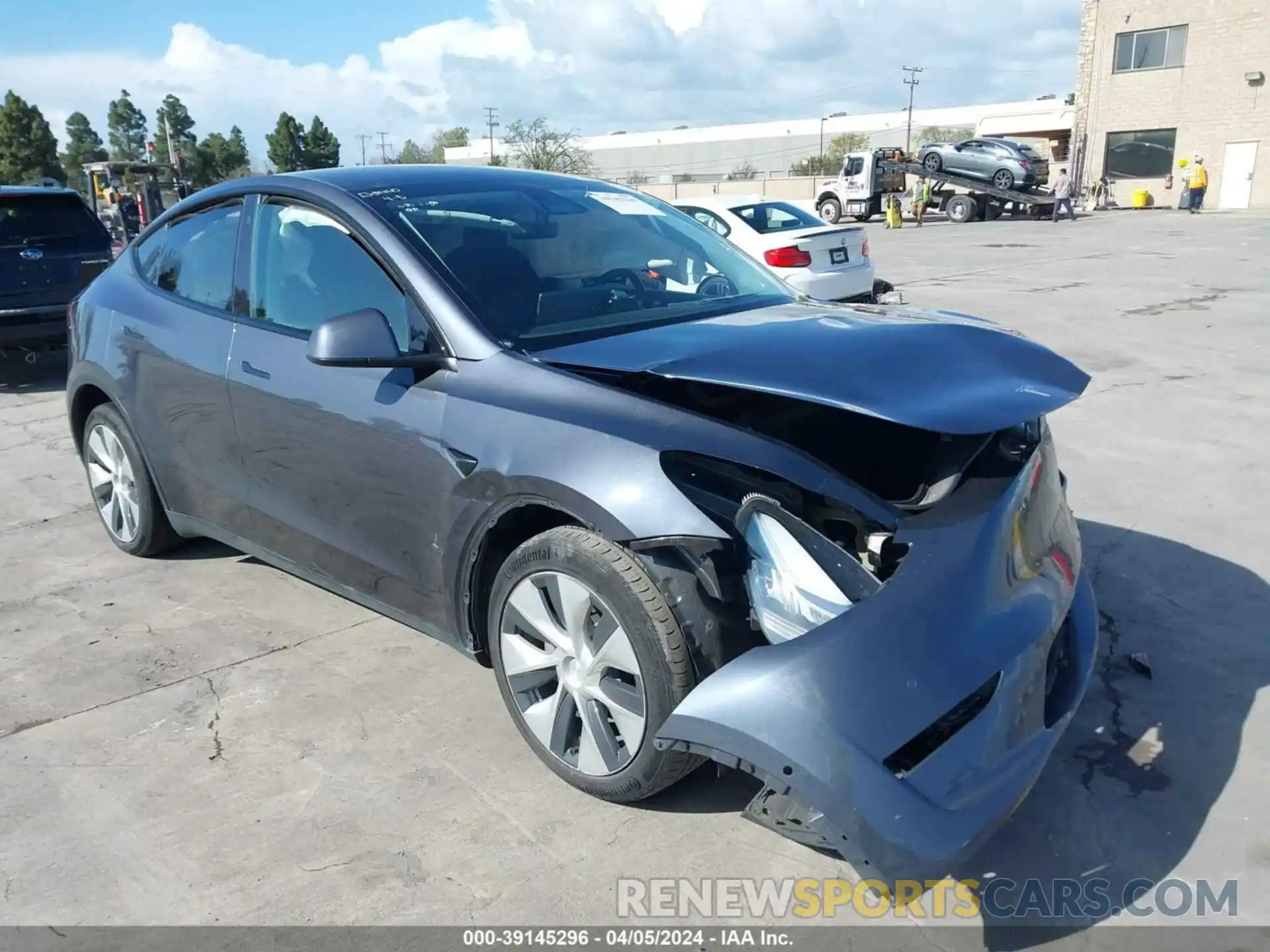 1 Photograph of a damaged car 5YJYGDEE9MF211067 TESLA MODEL Y 2021