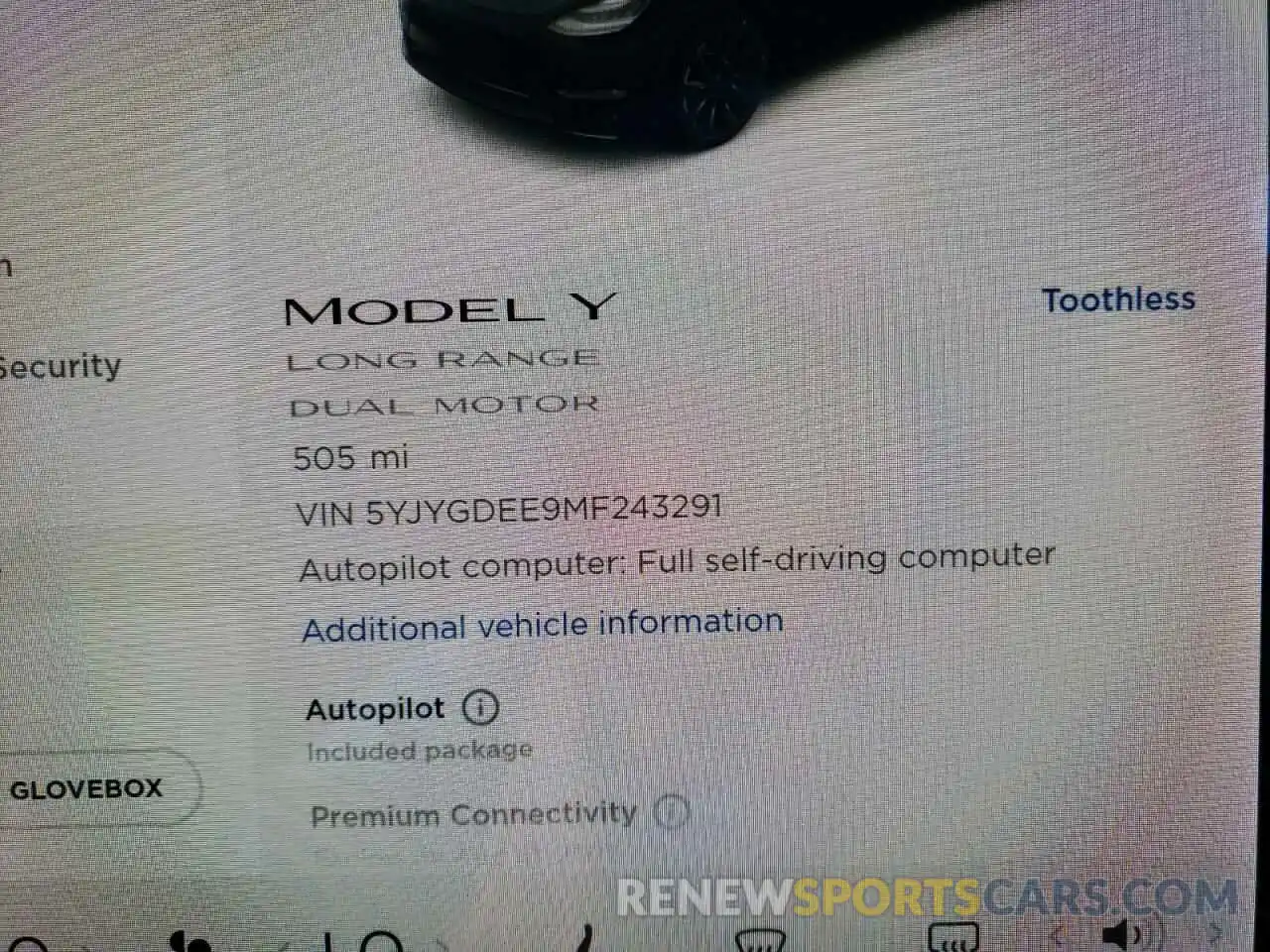 8 Photograph of a damaged car 5YJYGDEE9MF243291 TESLA MODEL Y 2021