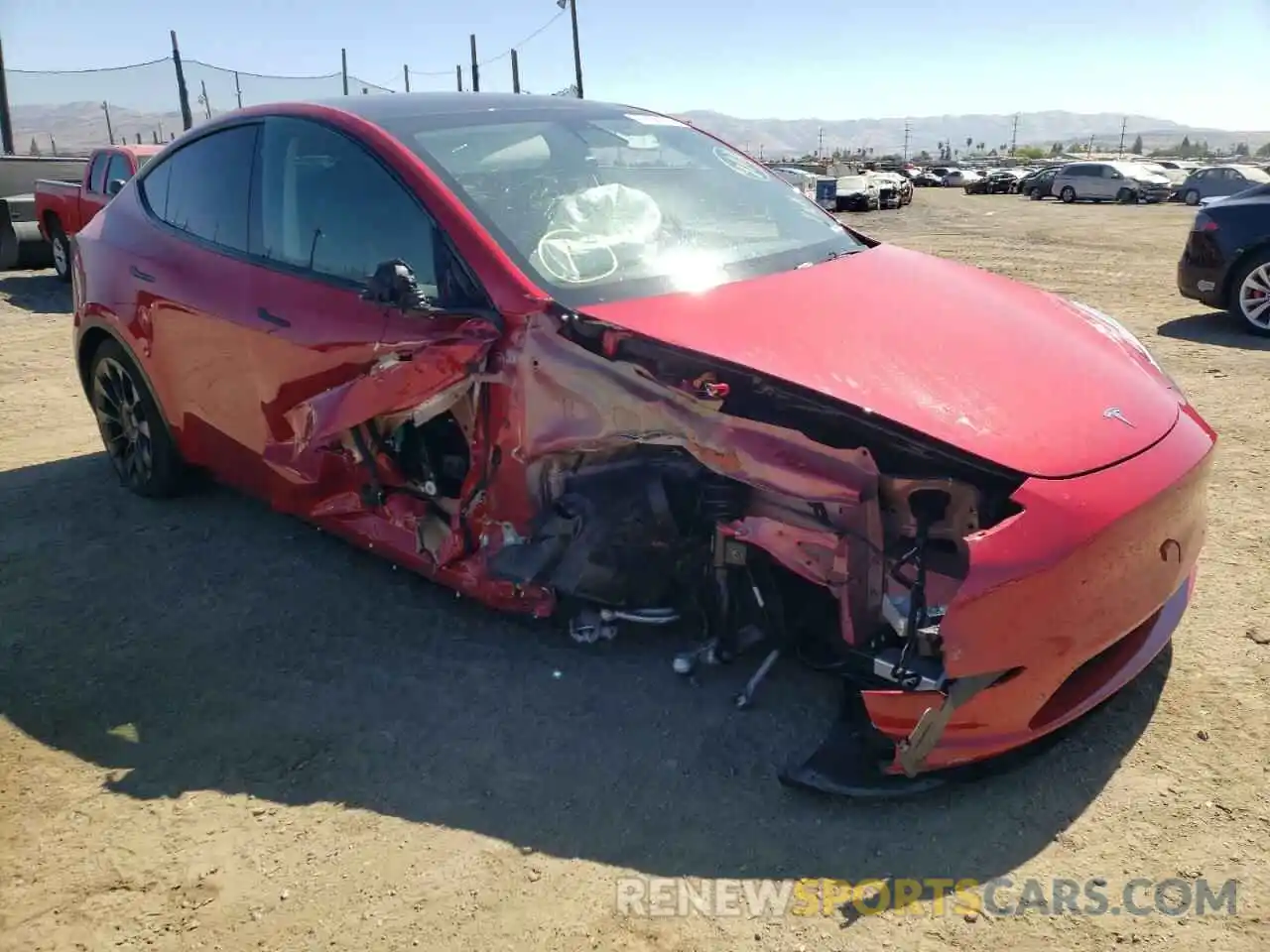 10 Photograph of a damaged car 5YJYGDEE9MF286626 TESLA MODEL Y 2021