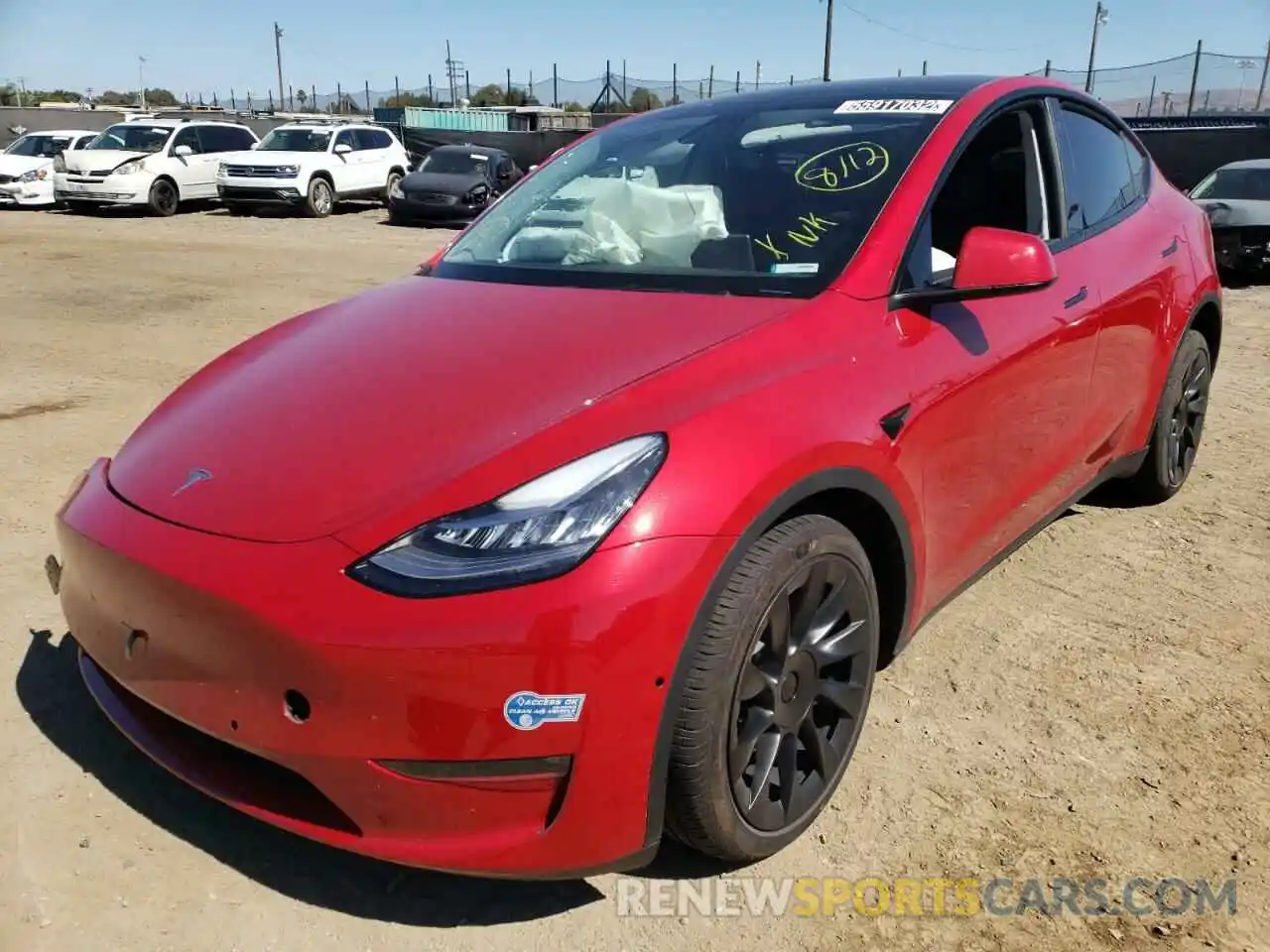 9 Photograph of a damaged car 5YJYGDEE9MF286626 TESLA MODEL Y 2021